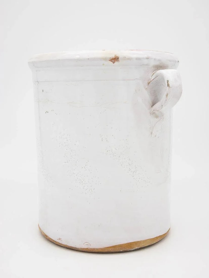 Antique Stoneware Urn With Handles - 3