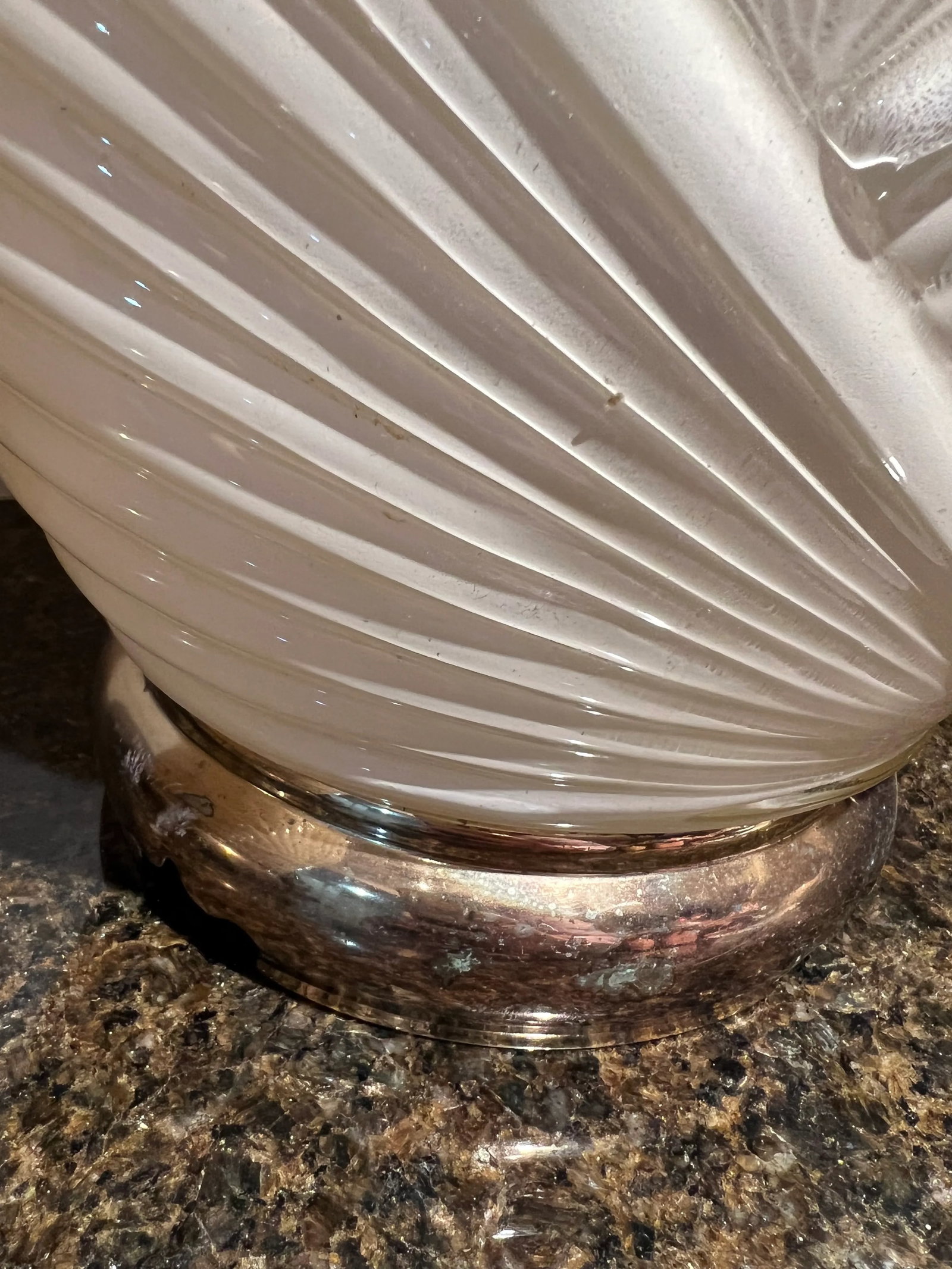 1980 Art Deco Shell Style Table Lamps - a Pair - 5
