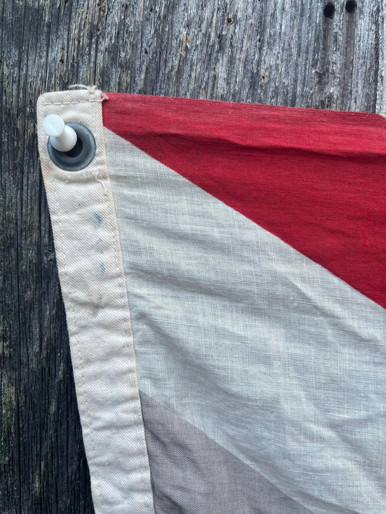 1940s Large British Flag Union Jack Soft Gently Faded Cotton Naval Flag - 4