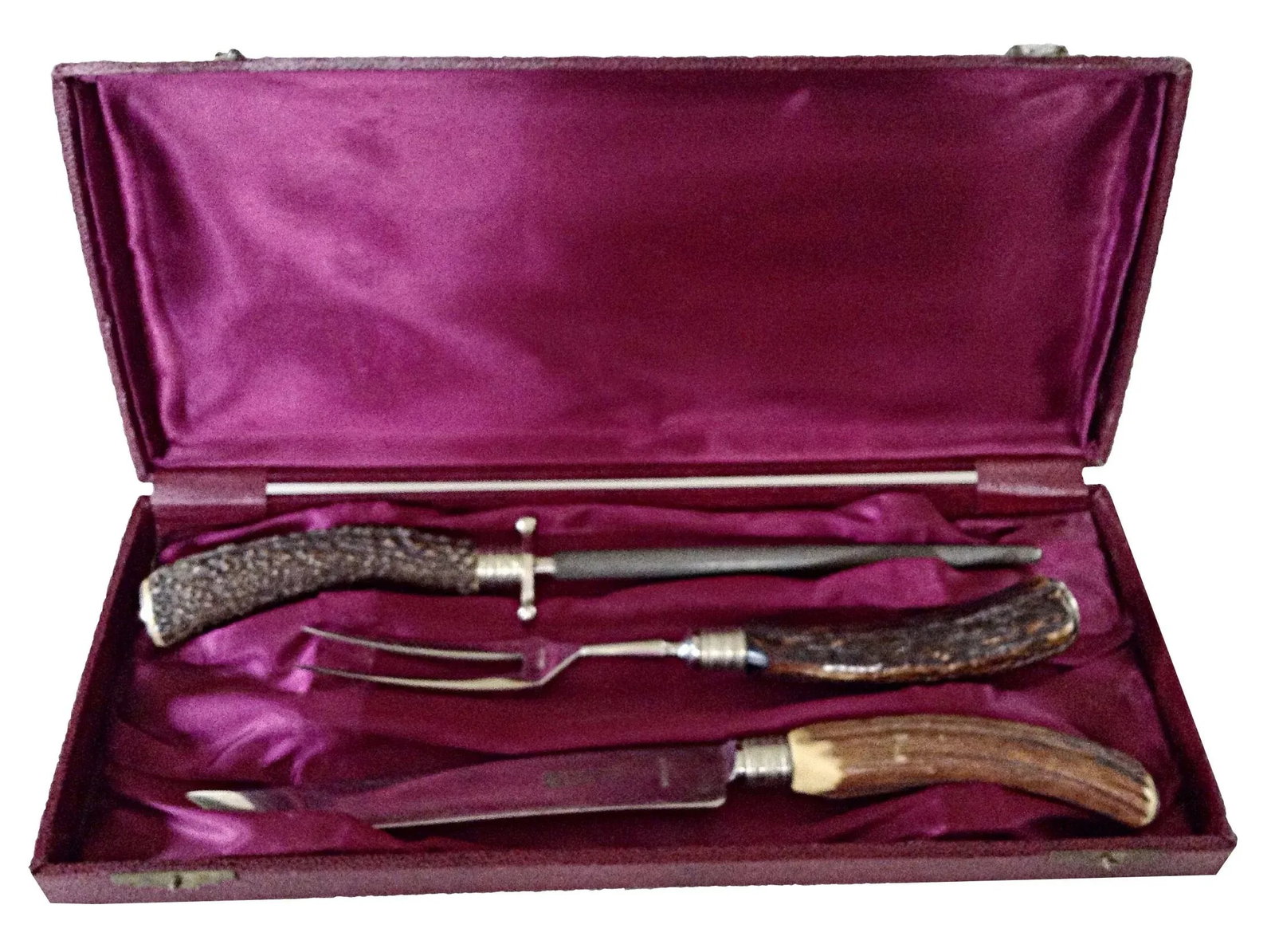 3-Piece German Stag Horn Carving Set (1 of 7)