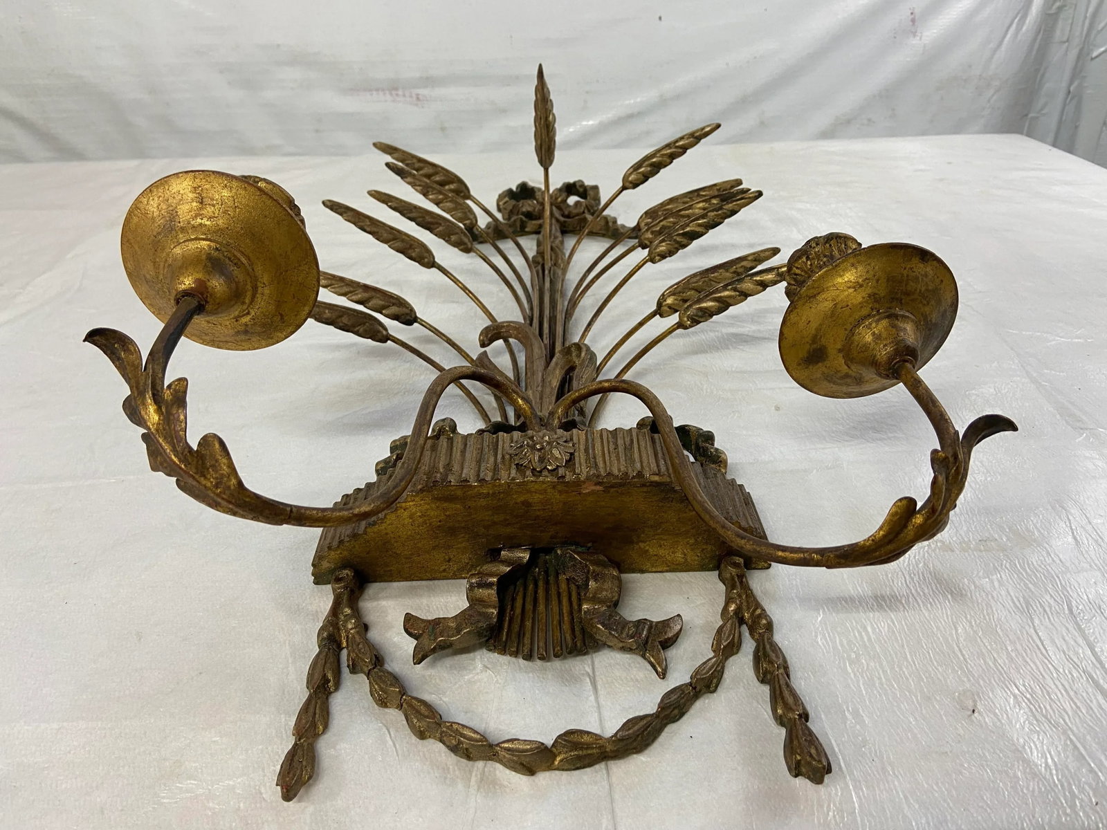 Carved and Gilt Italian Wall Candle Sconce - 2