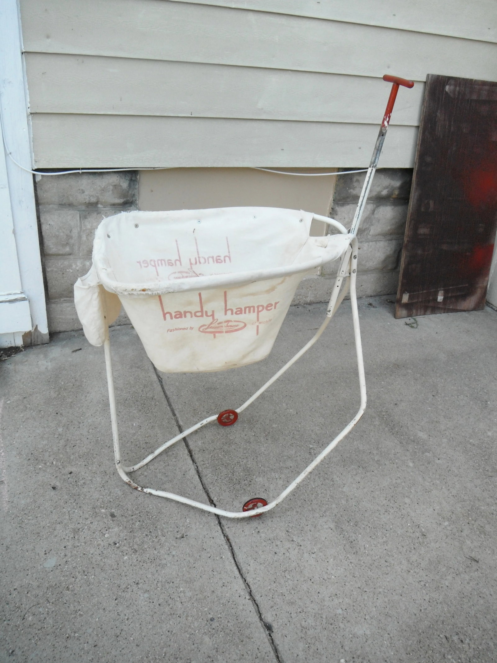 Vintage 1930s Industrial Laundry Cart - 2