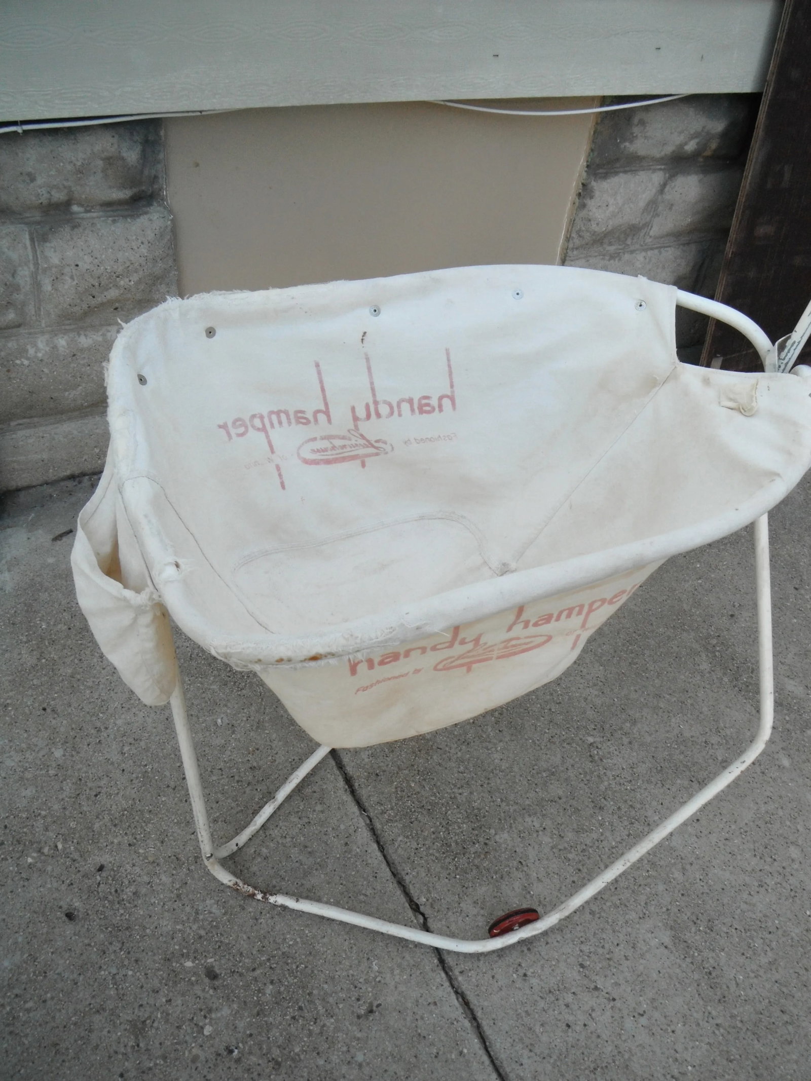 Vintage 1930s Industrial Laundry Cart - 3