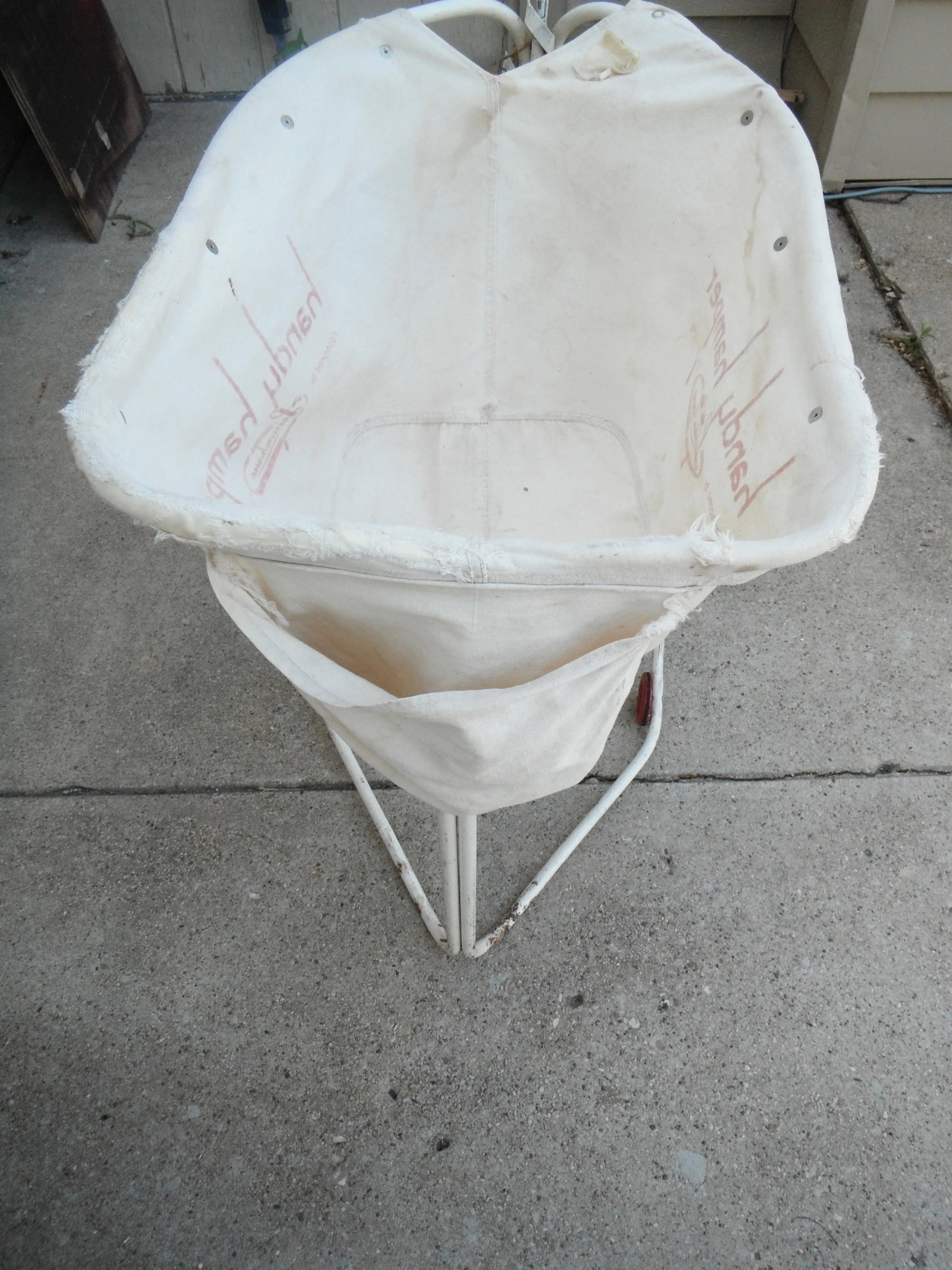 Vintage 1930s Industrial Laundry Cart - 4