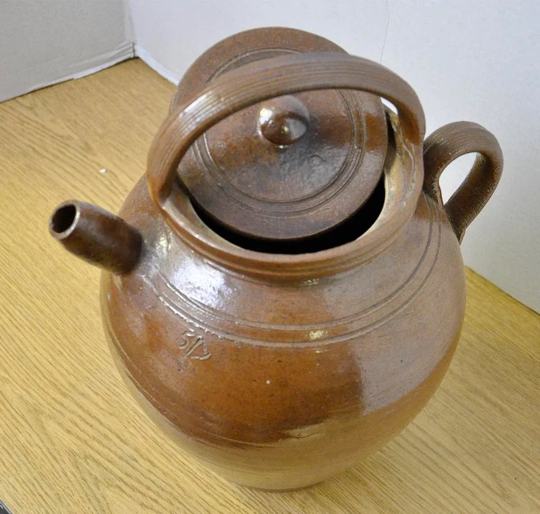 Vintage French Stoneware Pot - 9