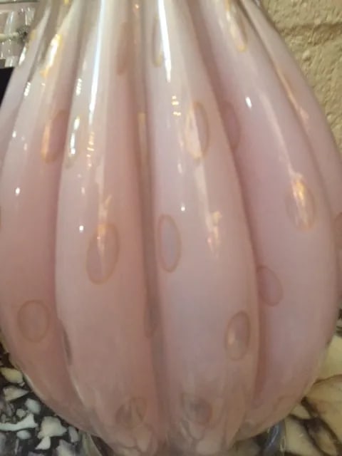 Vintage Pink Murano Lamp - 3