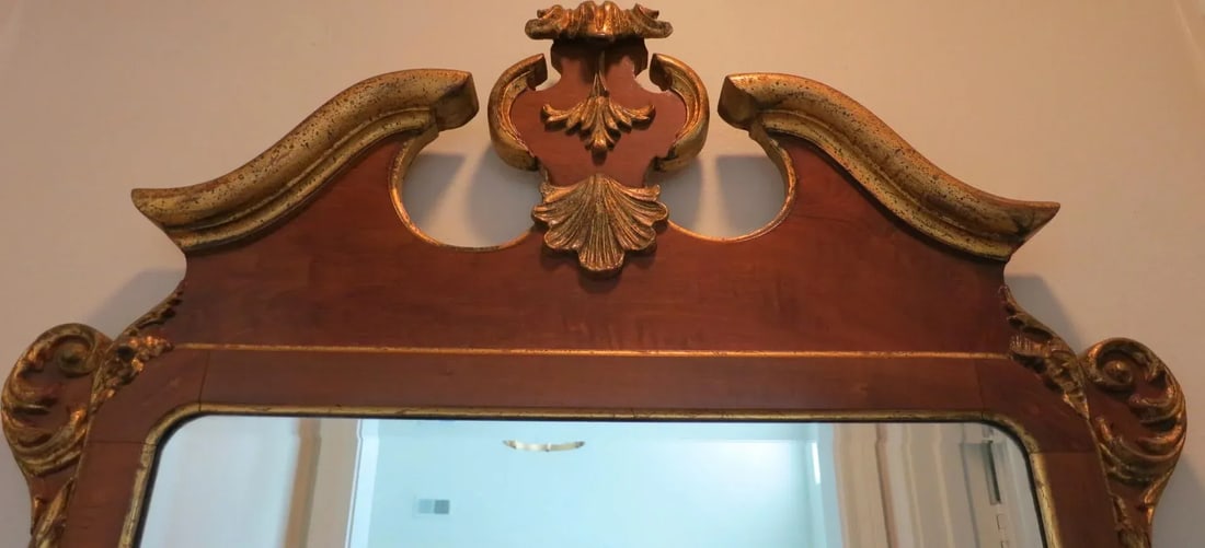 La Barge Mirror Italian Burl Wood and Gold Gilt - 2