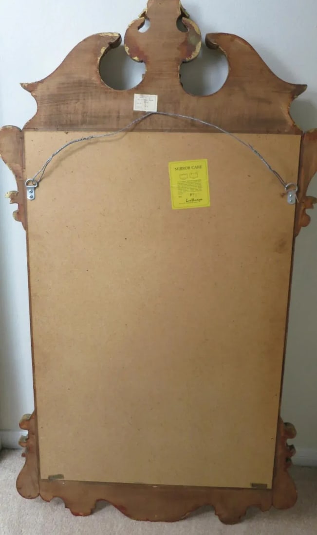 La Barge Mirror Italian Burl Wood and Gold Gilt - 8