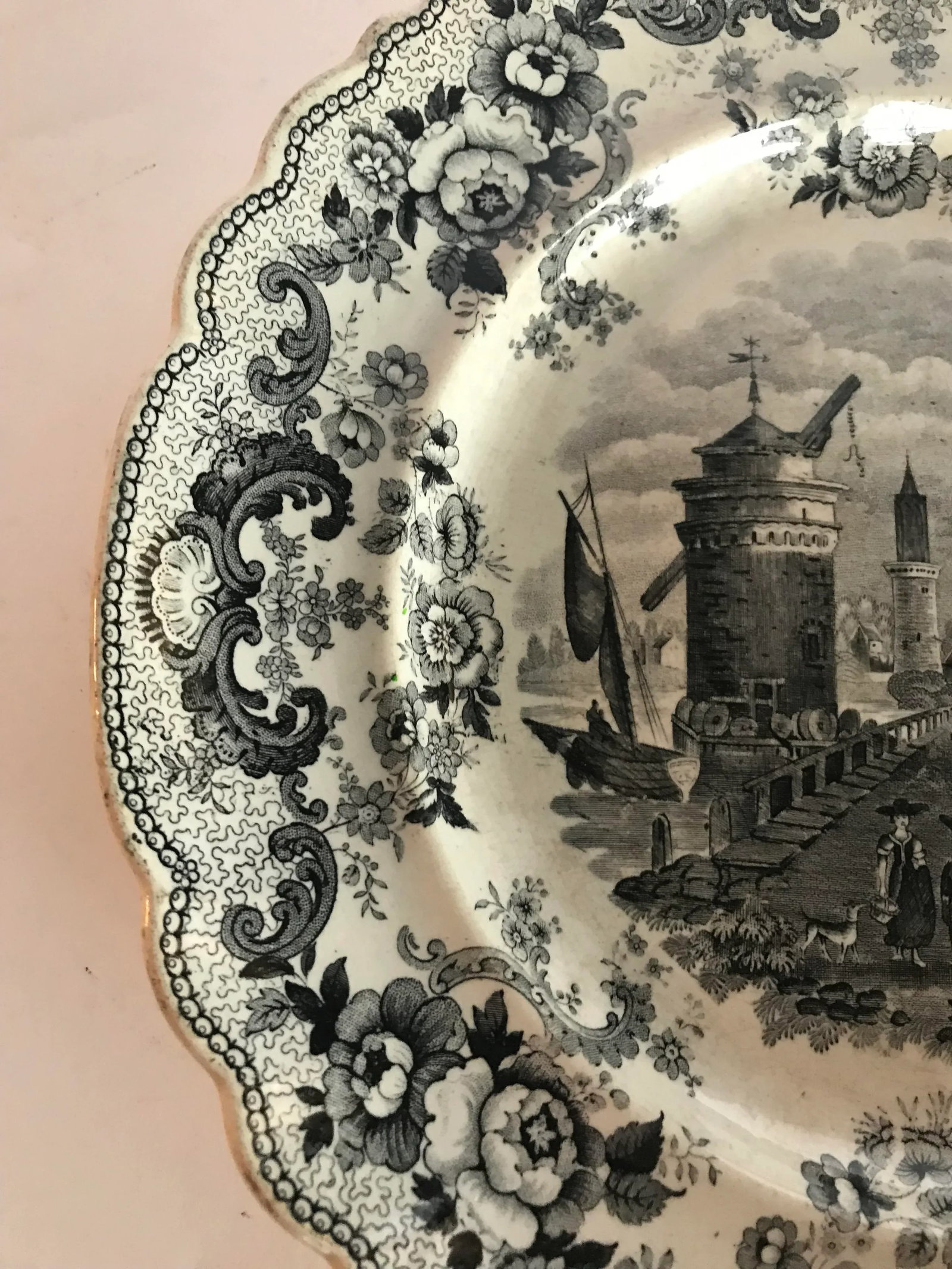 Antique Decorative Transferware Plate - 3