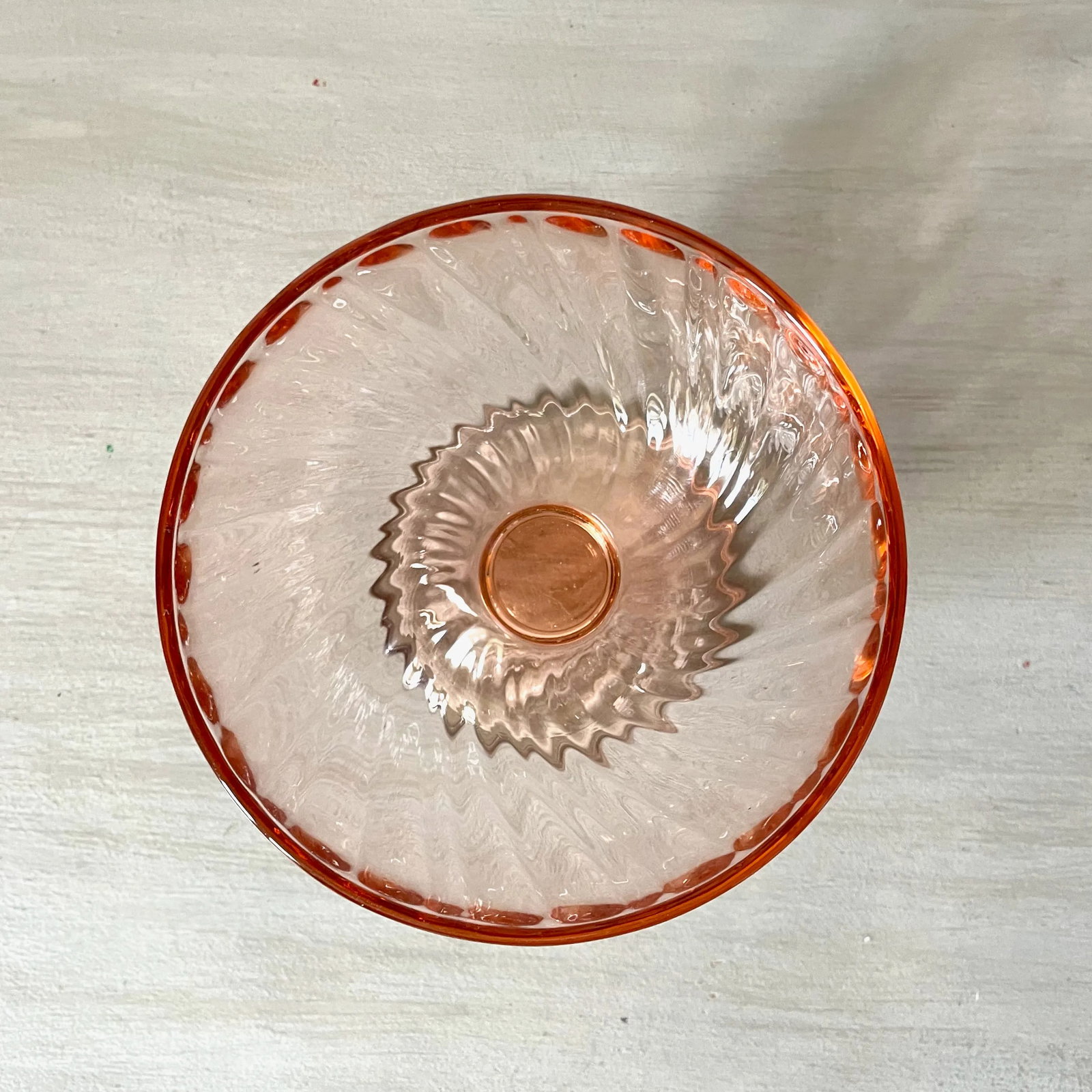 Mid-Century Cristal d'Arques-Durand Swirl Optic Small Compote Candy / Nut Bowl - 5