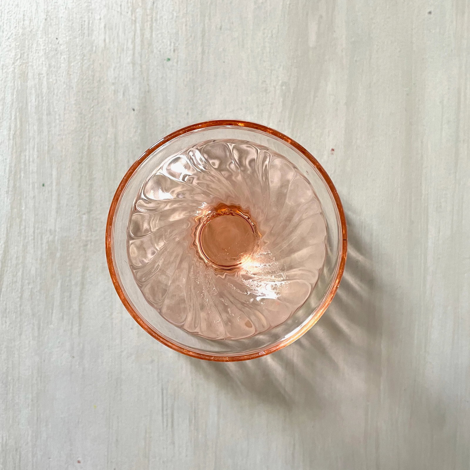 Mid-Century Cristal d'Arques-Durand Swirl Optic Small Compote Candy / Nut Bowl - 6