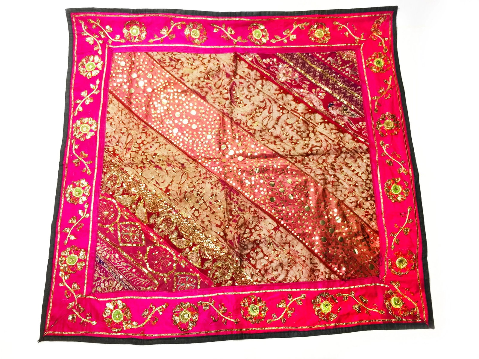 Vintage Intricate Hand Made Indian Textile Art - 4