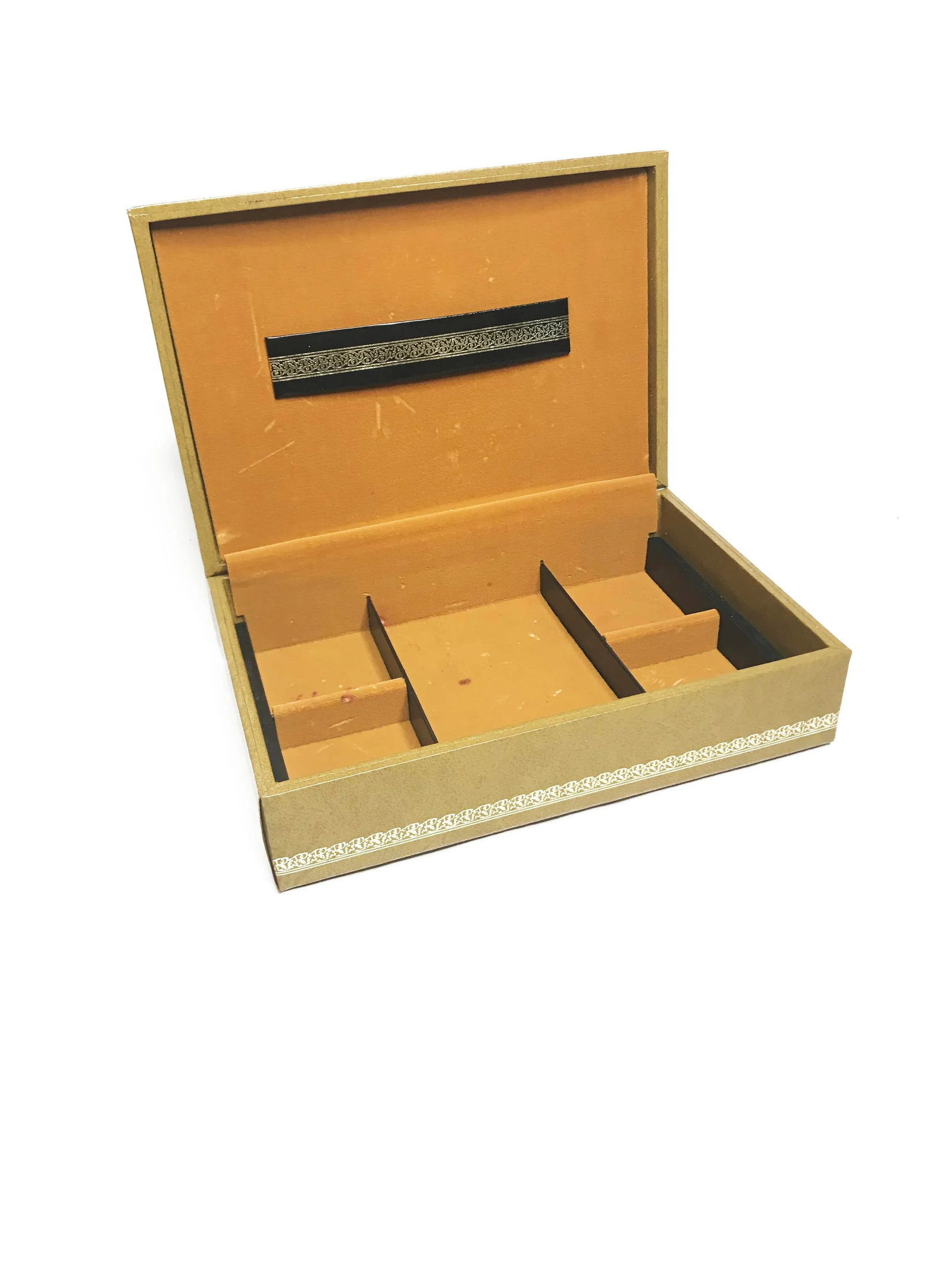 Vintage Swedish Mid Century Design Philipp Leatherette Jewelry Box - 2