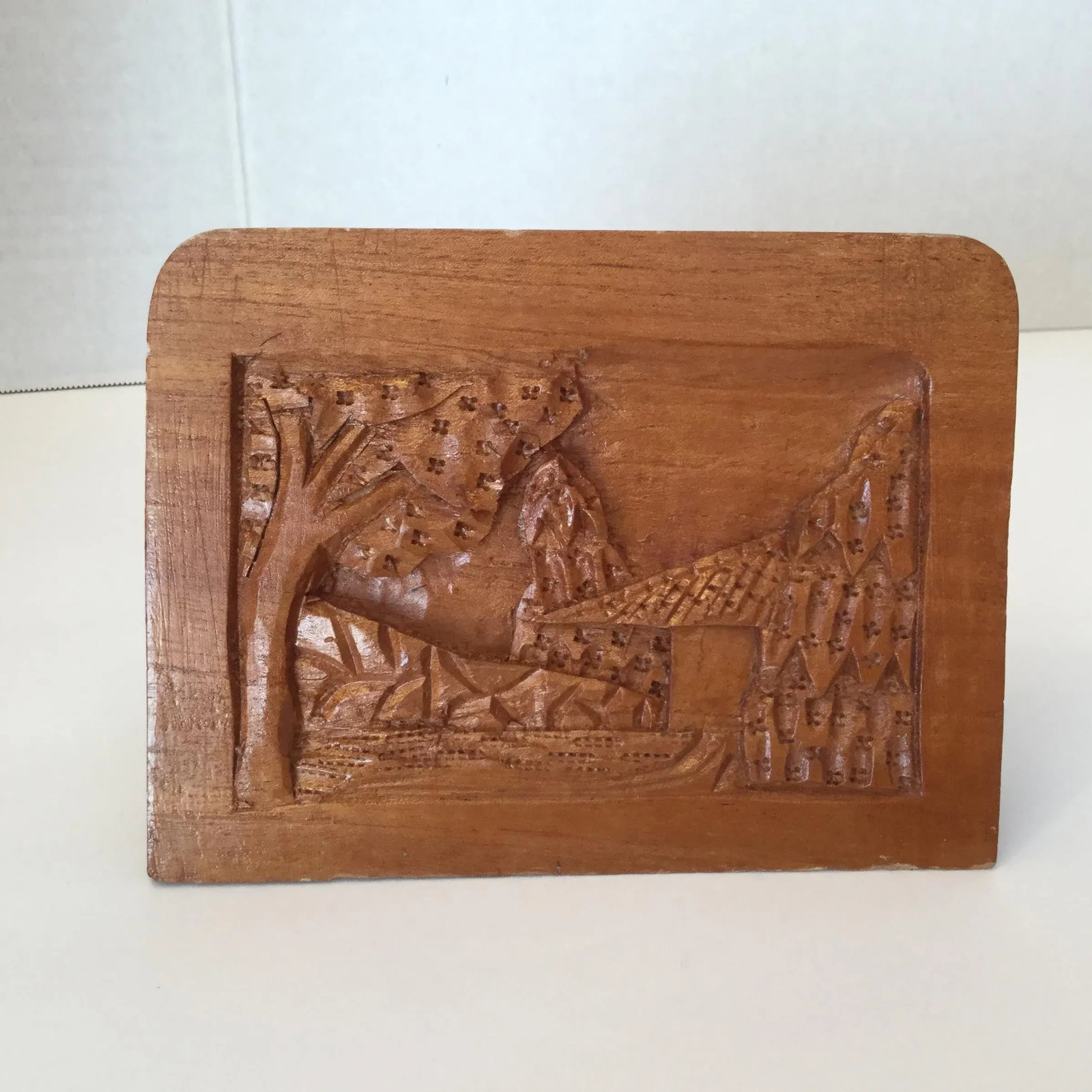 Hand Carved Wood Carvings - A Pair - 4