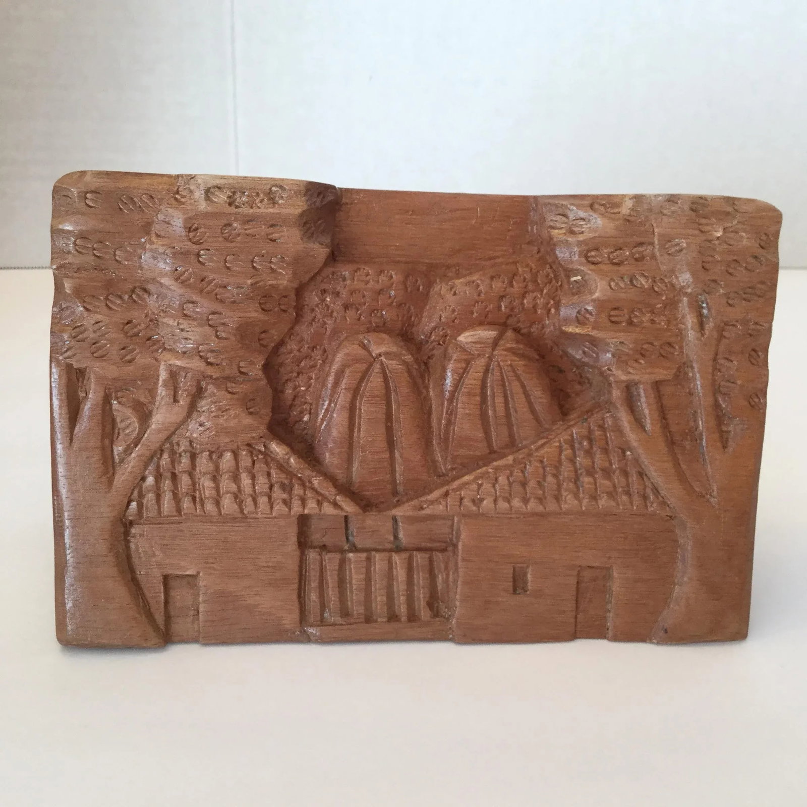 Hand Carved Wood Carvings - A Pair - 5
