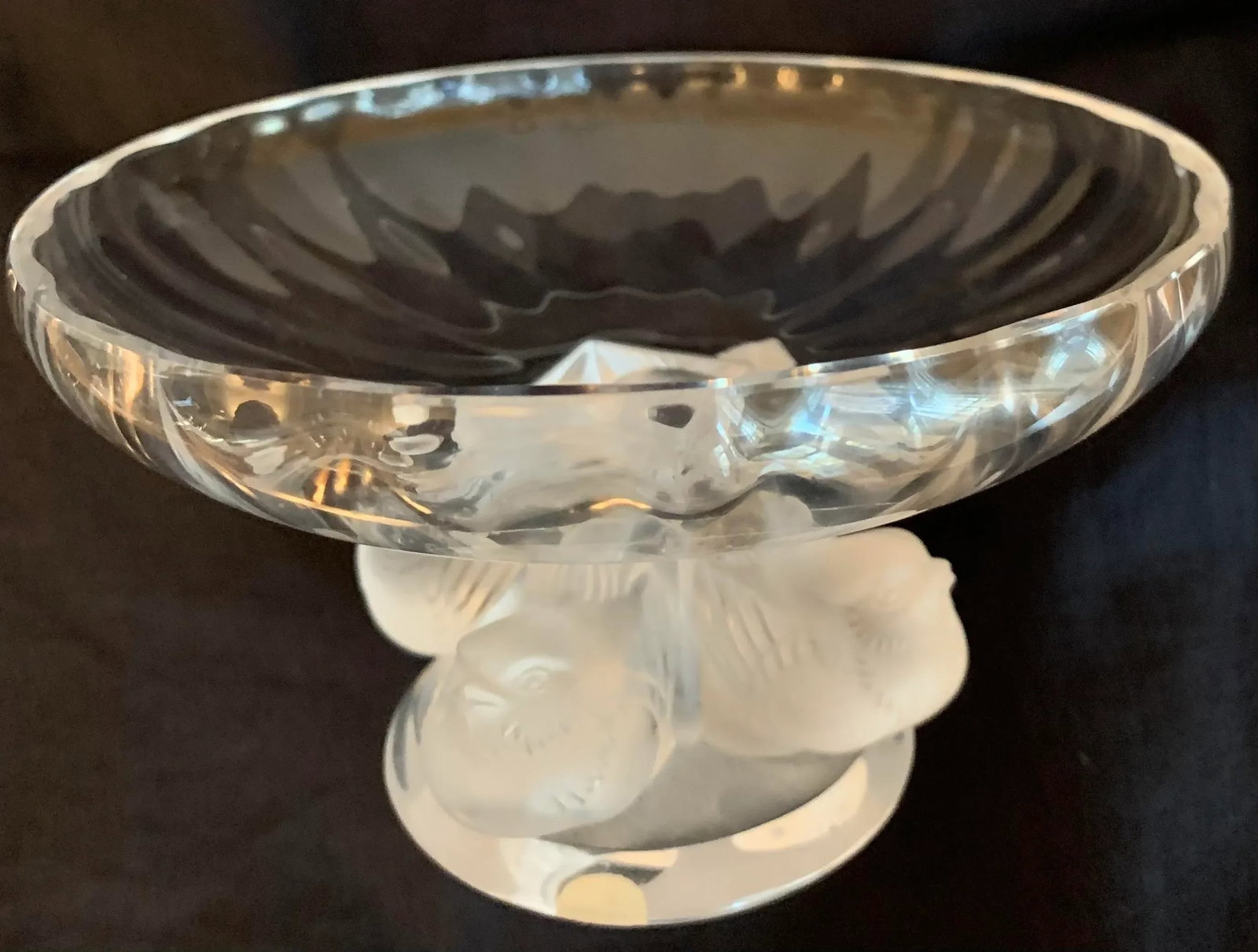 1970s Lalique Crystal Decorative Dish - 3