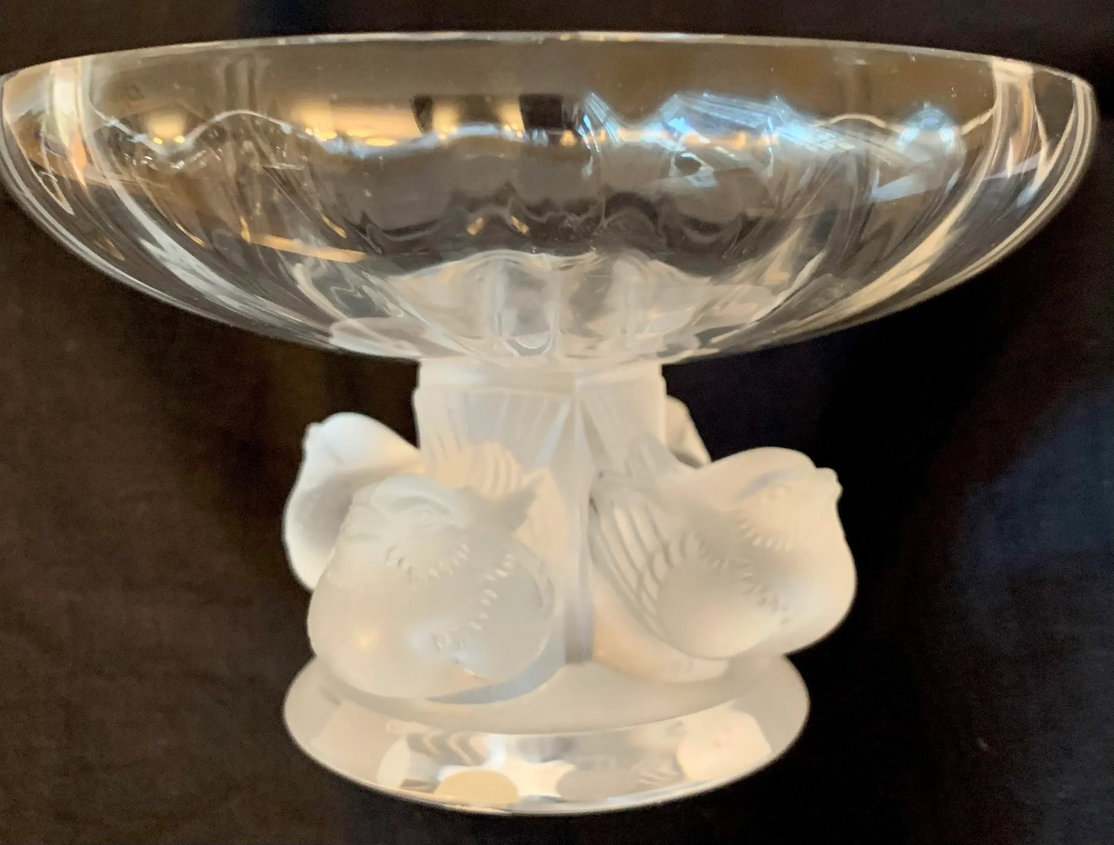 1970s Lalique Crystal Decorative Dish - 4