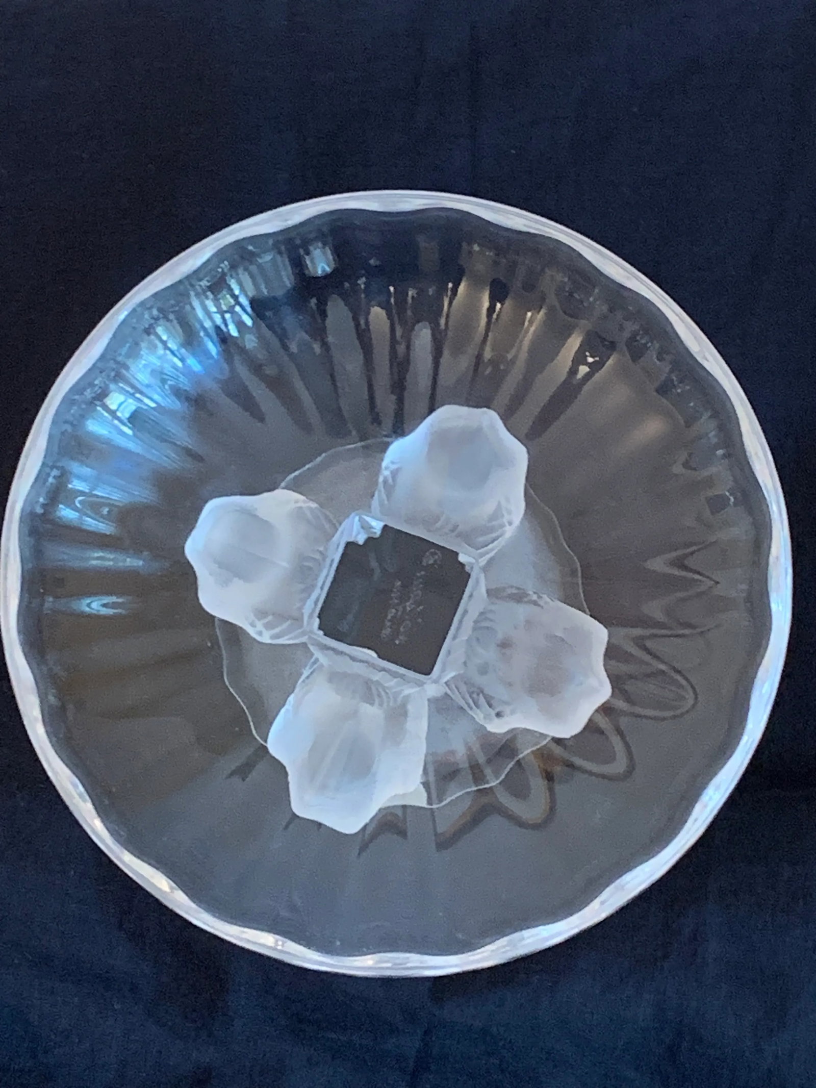 1970s Lalique Crystal Decorative Dish - 7
