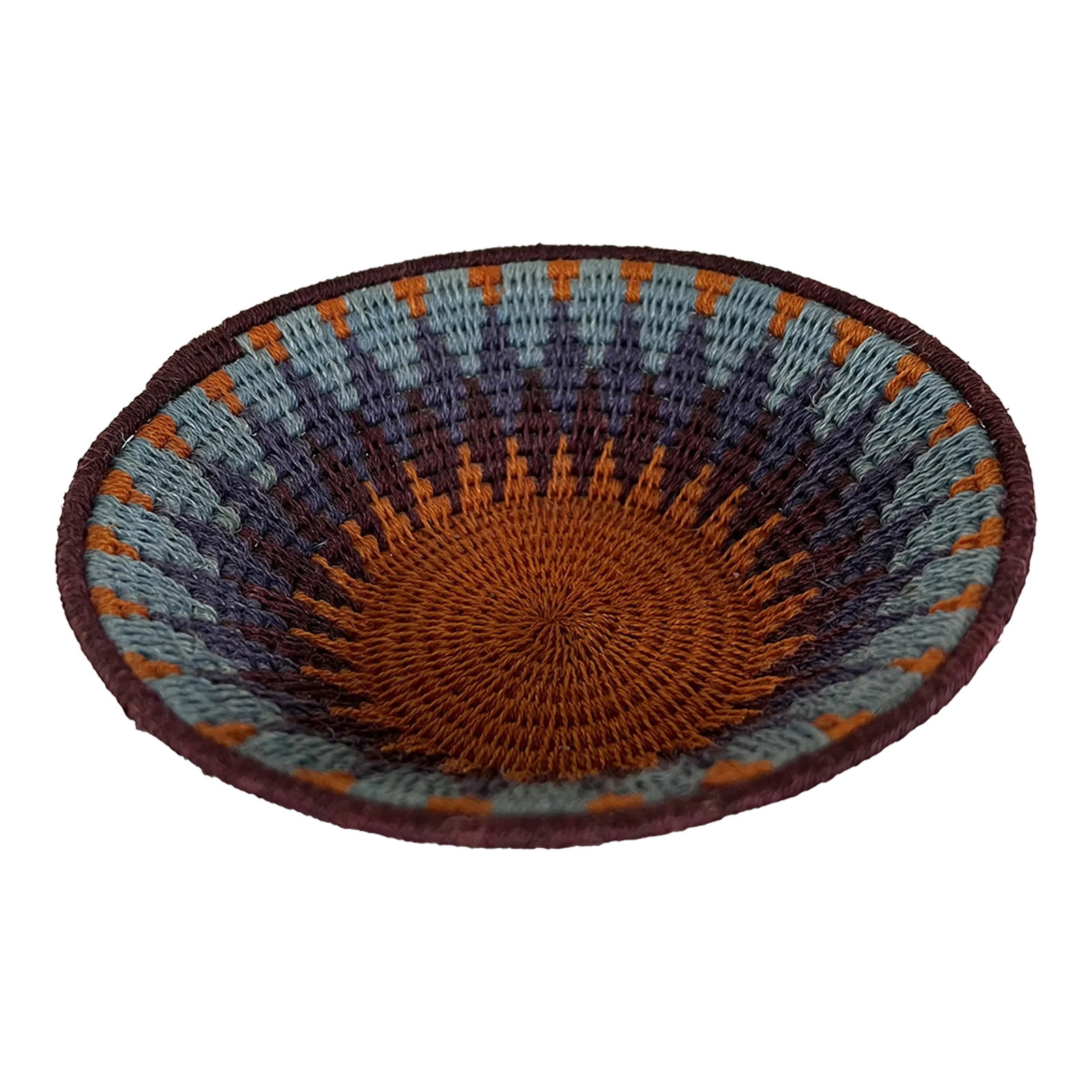 Small Colorful African Basket: Beautiful, colorful small African basket. Add to your collection, hang on a gallery wall, use for small items like jewelry. Other baskets for sale in my shop. Combined shipping available. Condition: