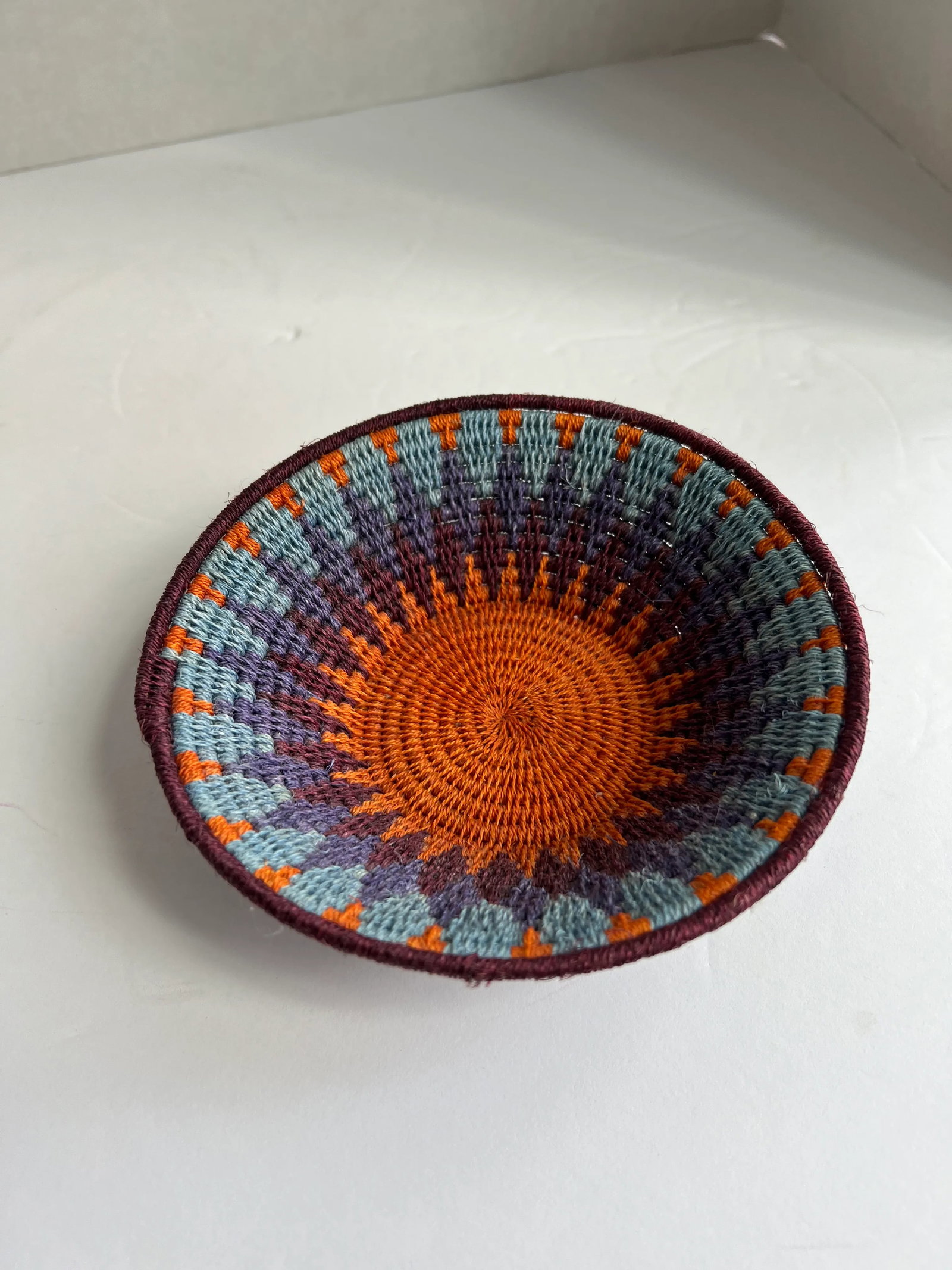 Small Colorful African Basket - 3