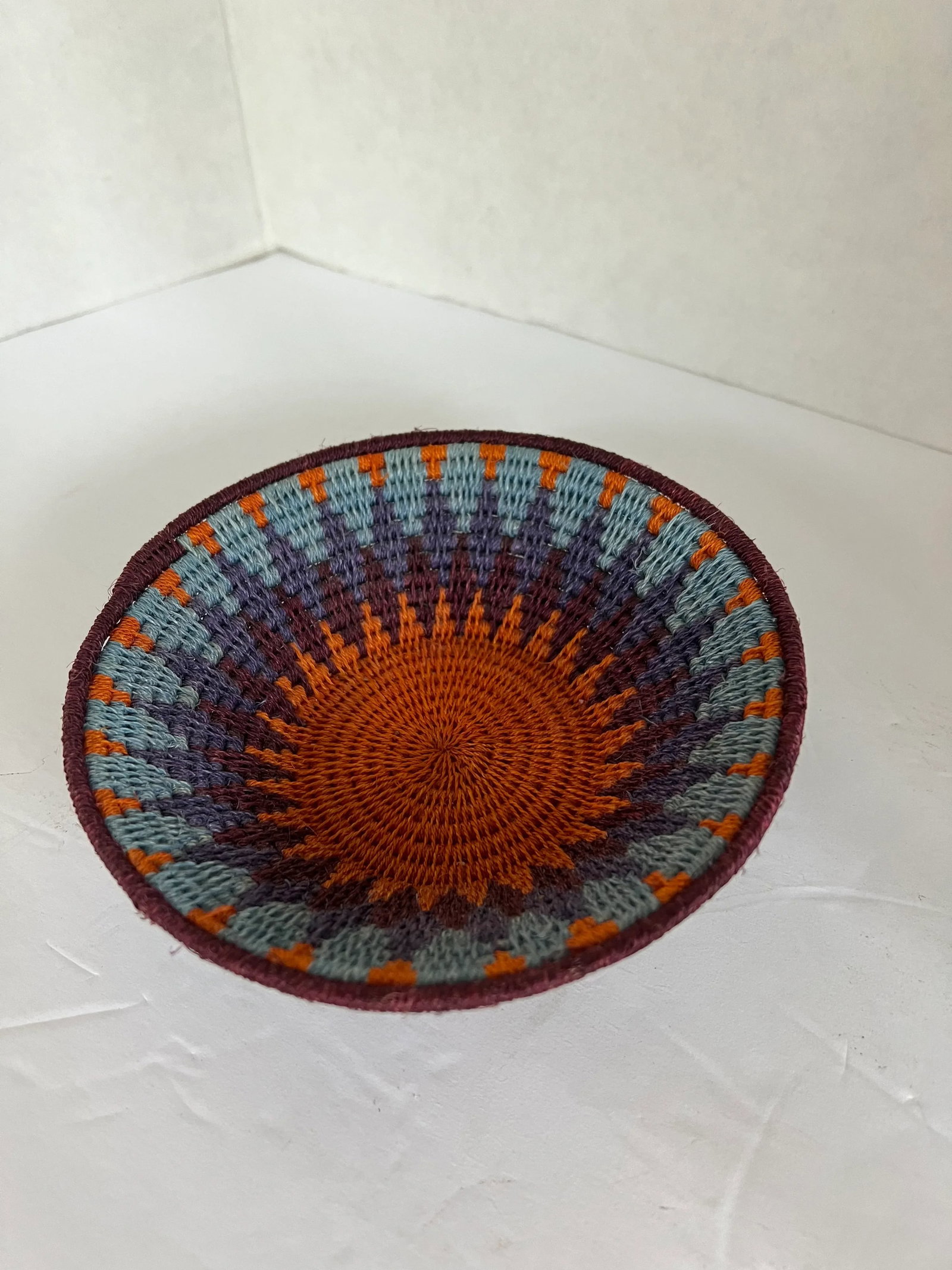 Small Colorful African Basket - 4