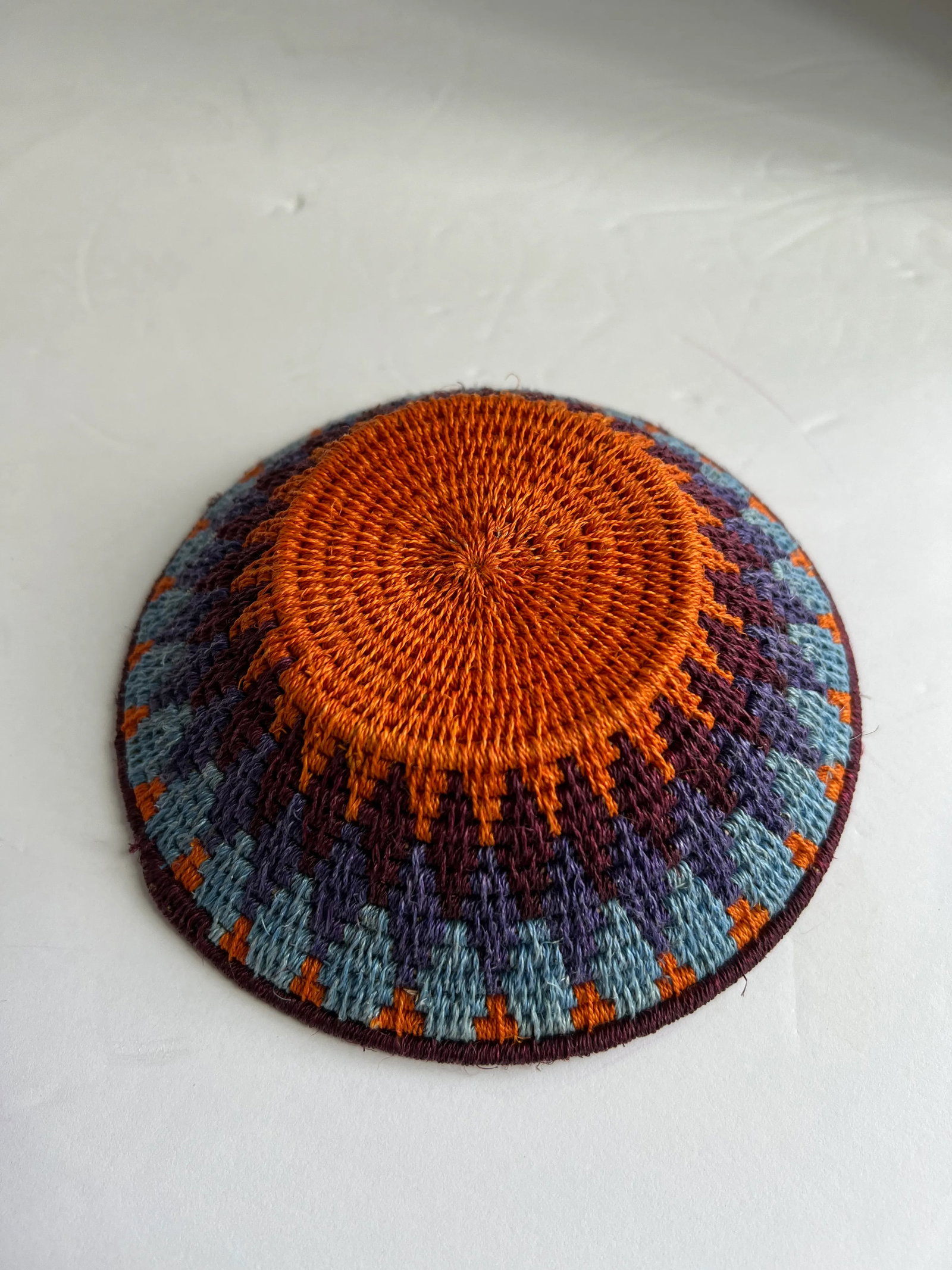 Small Colorful African Basket - 6