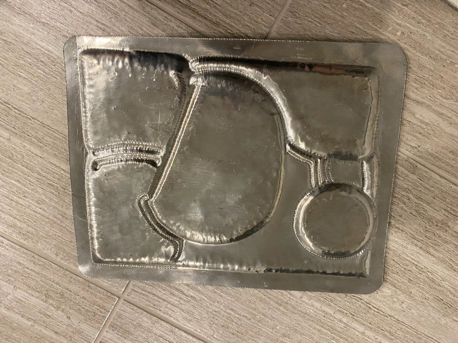 1980s Pewter Tray - 2