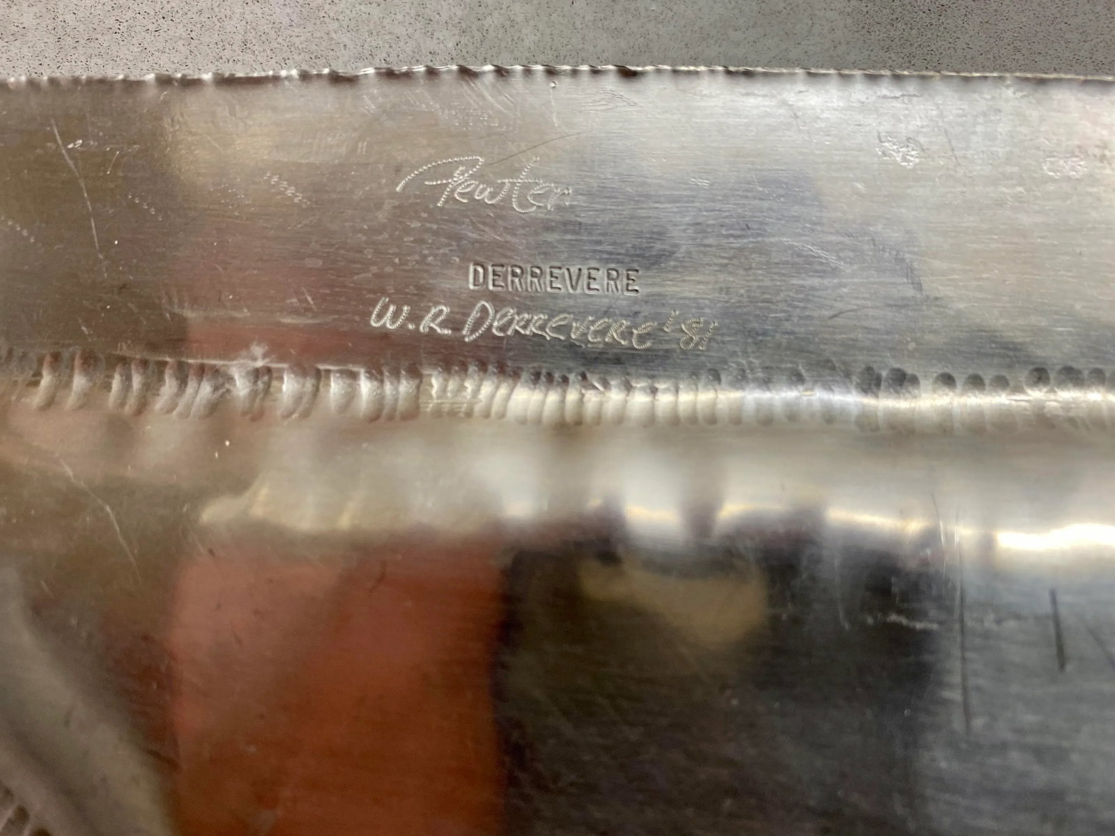 1980s Pewter Tray - 6