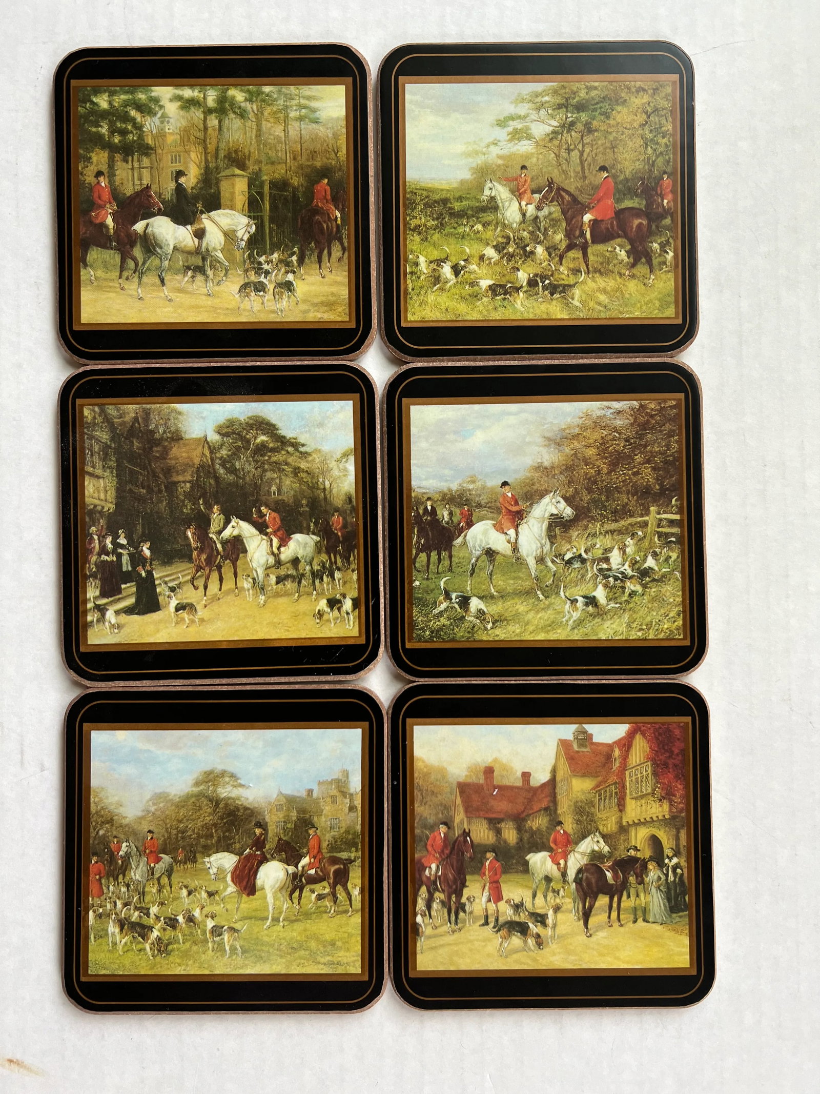 English Tally Ho Horse & Hound Coasters - 4