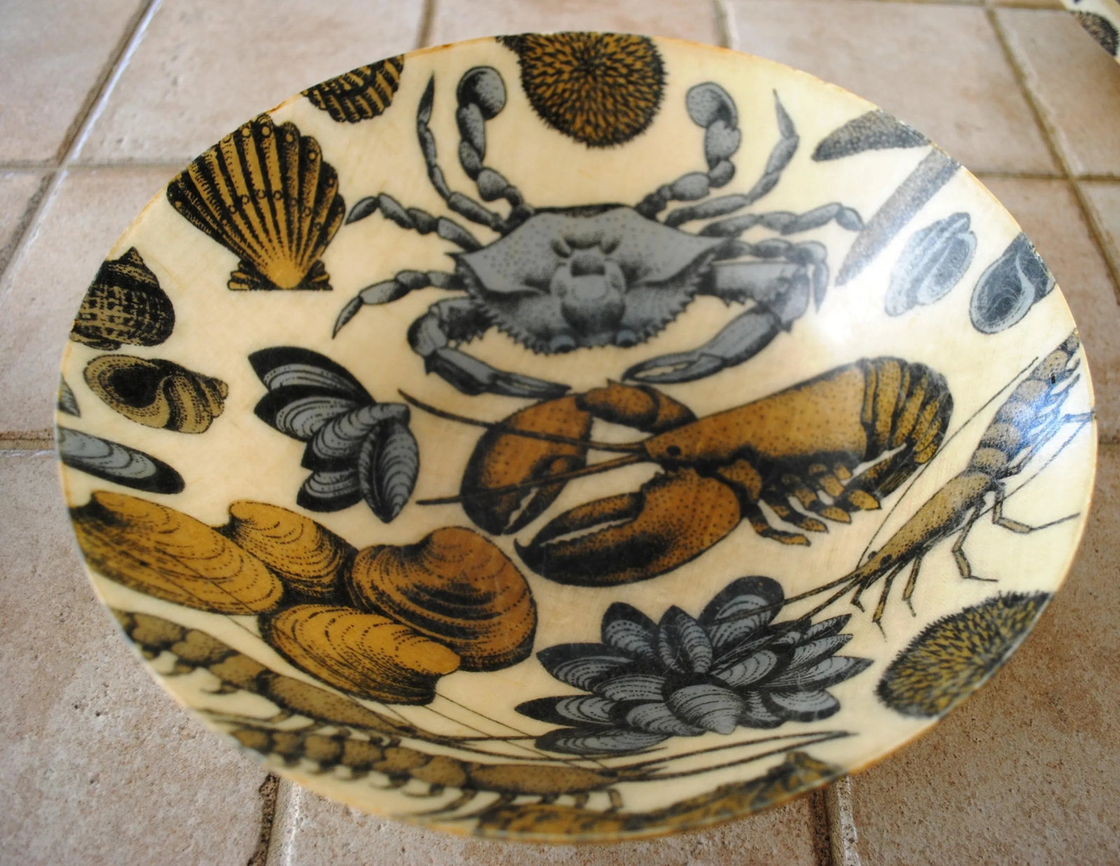 Mid 20th Century Spun Fiberglass Nautical Themed Serving Set of 5 - 4