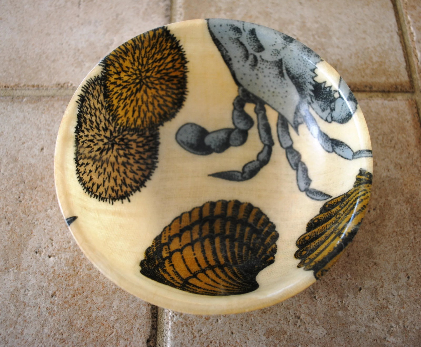 Mid 20th Century Spun Fiberglass Nautical Themed Serving Set of 5 - 5