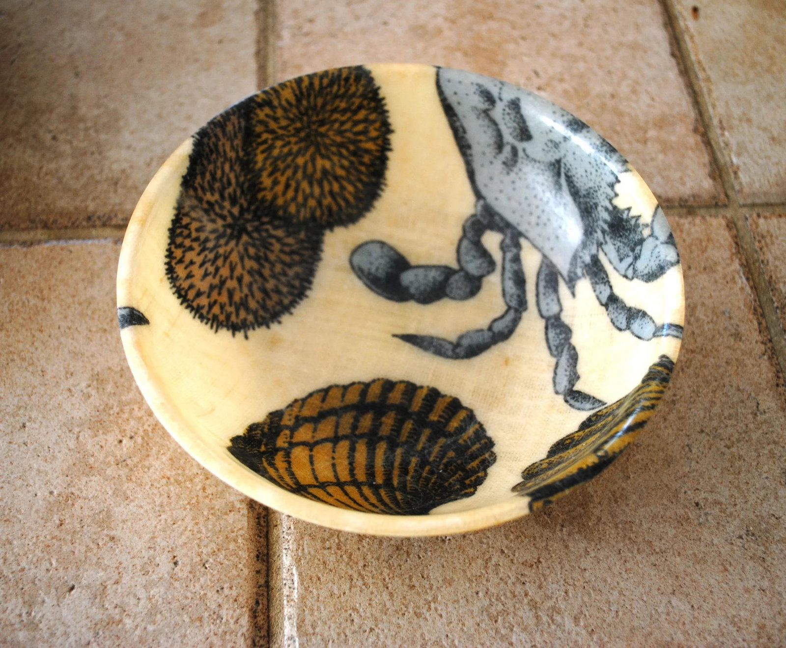 Mid 20th Century Spun Fiberglass Nautical Themed Serving Set of 5 - 6