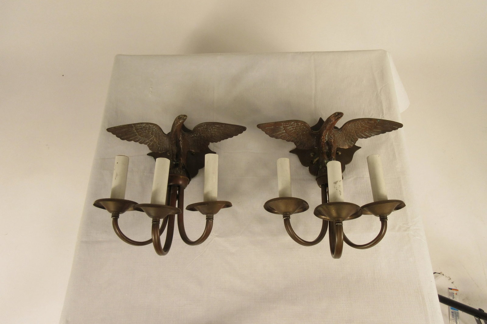 1950s Bronze Eagle Sconces - a Pair - 2