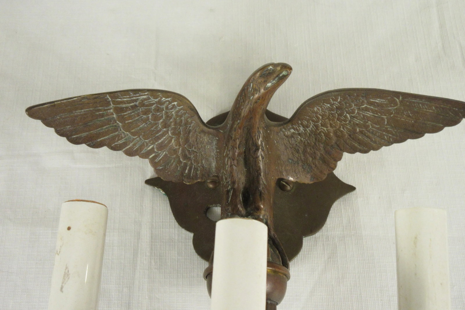 1950s Bronze Eagle Sconces - a Pair - 4