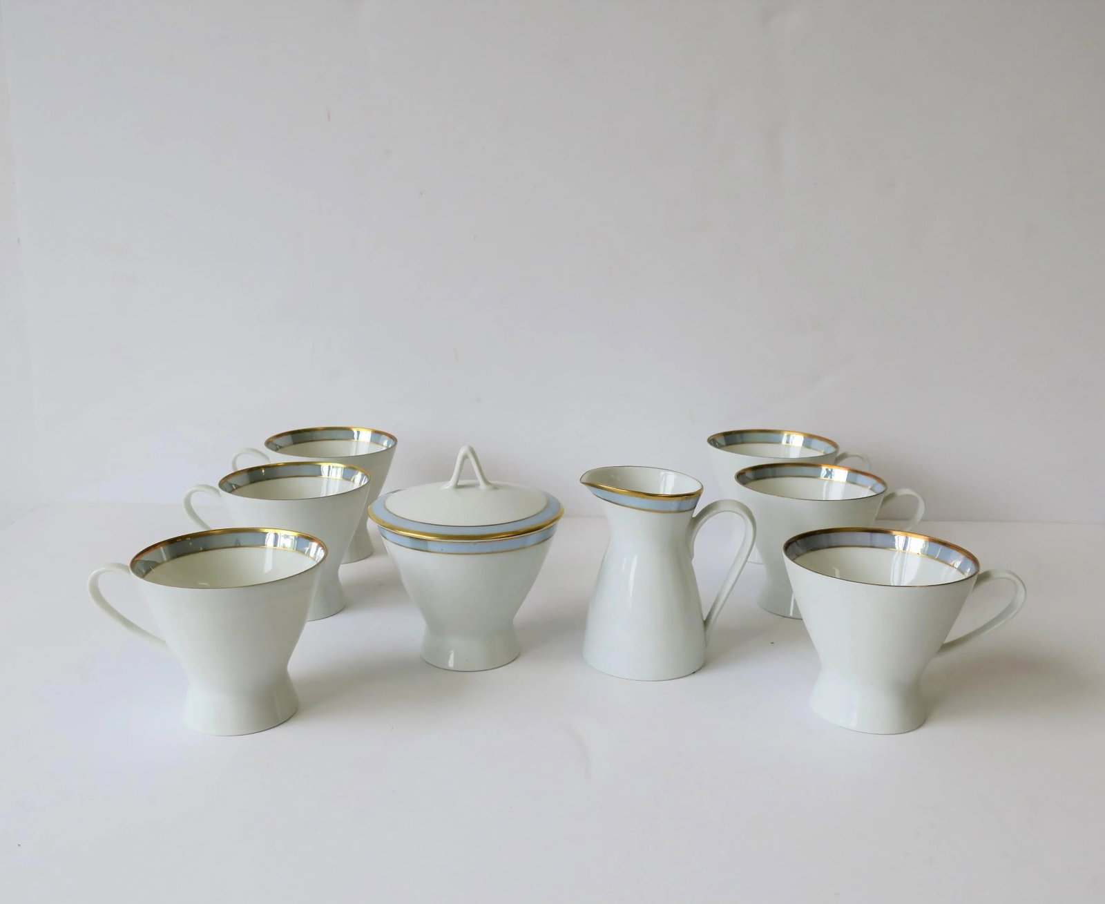 Midcentury Modern White Porcelain Coffee or Tea Set by Rosenthal - 2