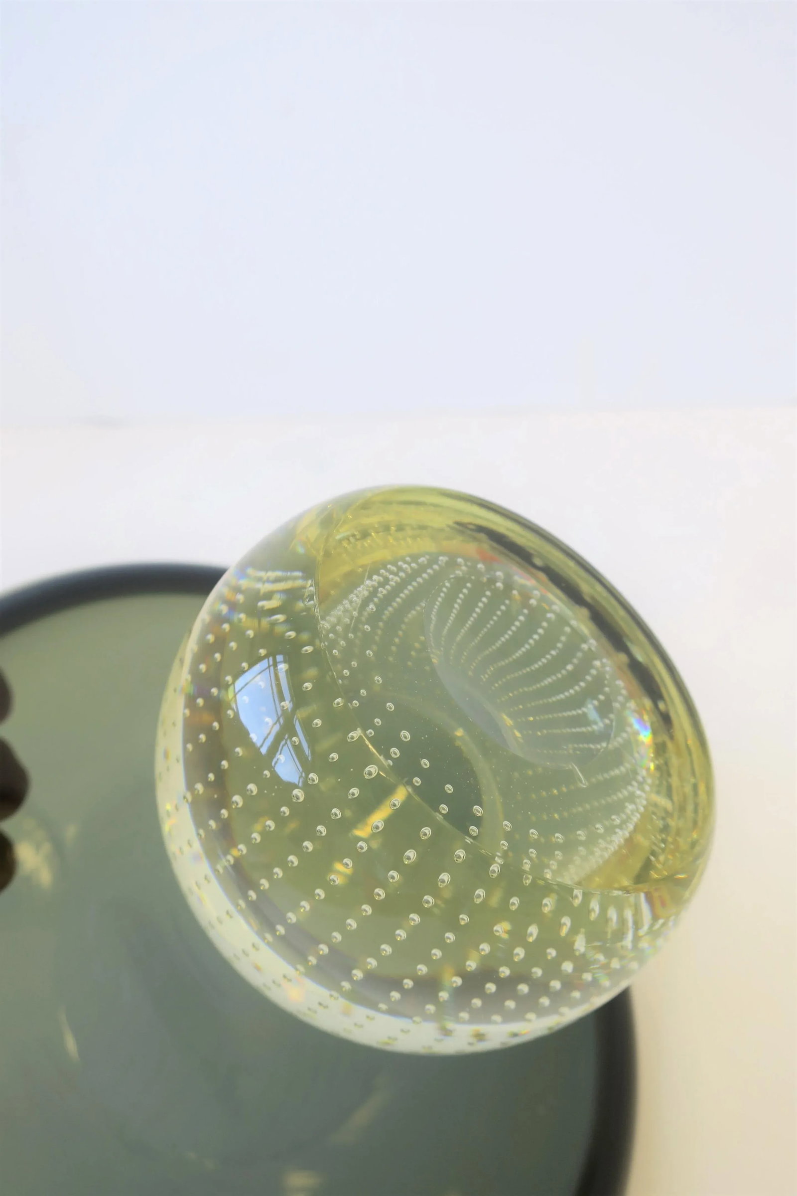 Scandinavian Modern Art Glass Tazza, Compote, or Dessert Pedestal - 11