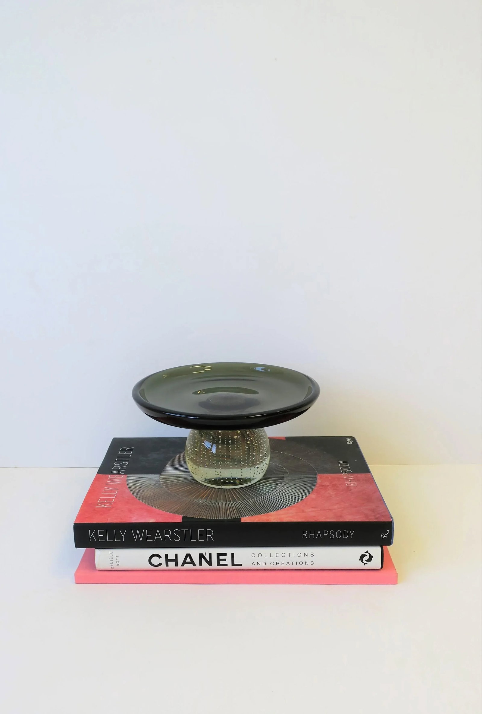 Scandinavian Modern Art Glass Tazza, Compote, or Dessert Pedestal - 5