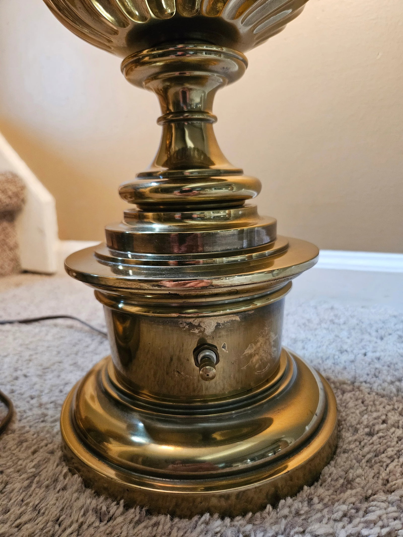Vintage Stiffel Brass Table Lamps - a Pair - 6