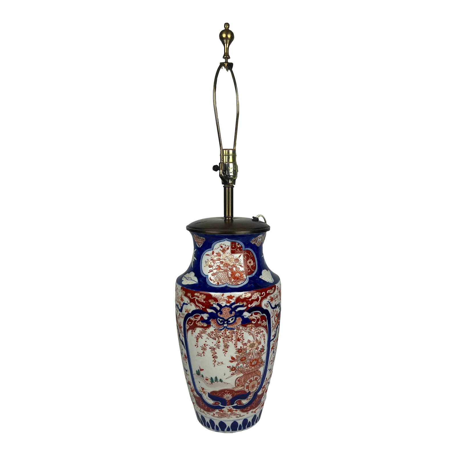 Large Early 20th Century Imari Lamp (1 of 7)