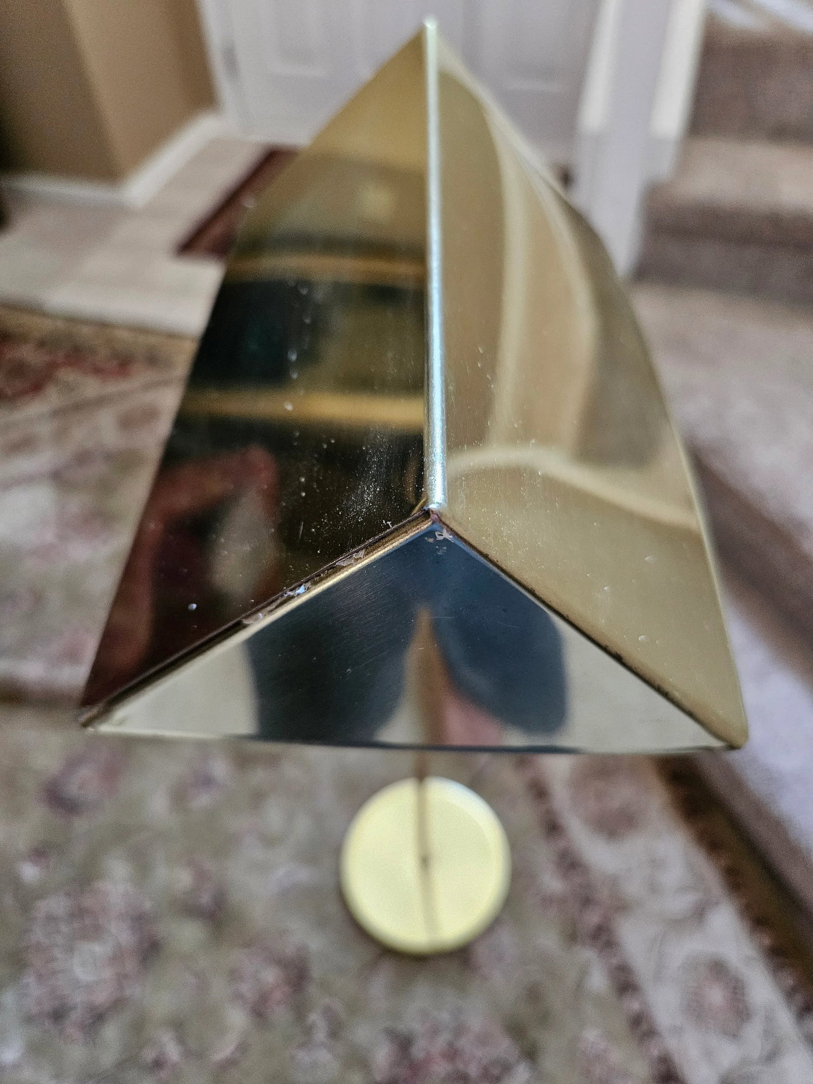 Adjustable Mid-Century Brass Floor Lamp - 7