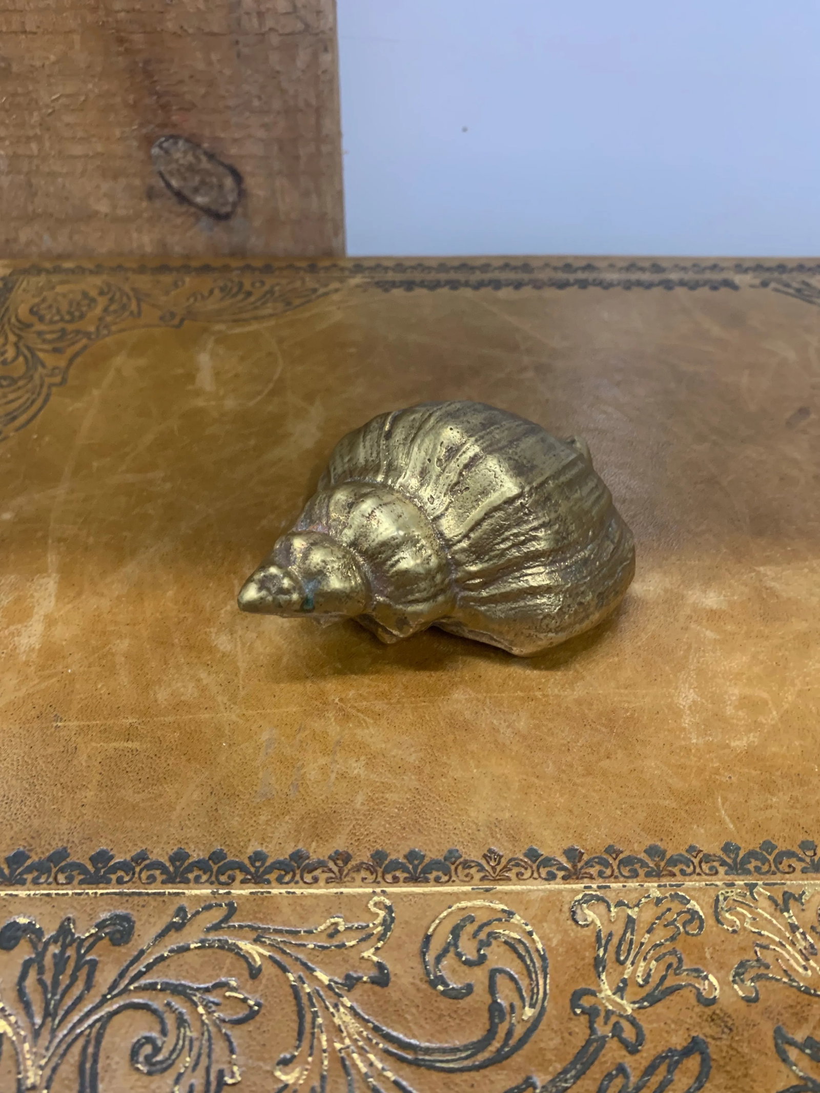 Vintage Set of 3 Brass Sea Shell Sculptures - 10