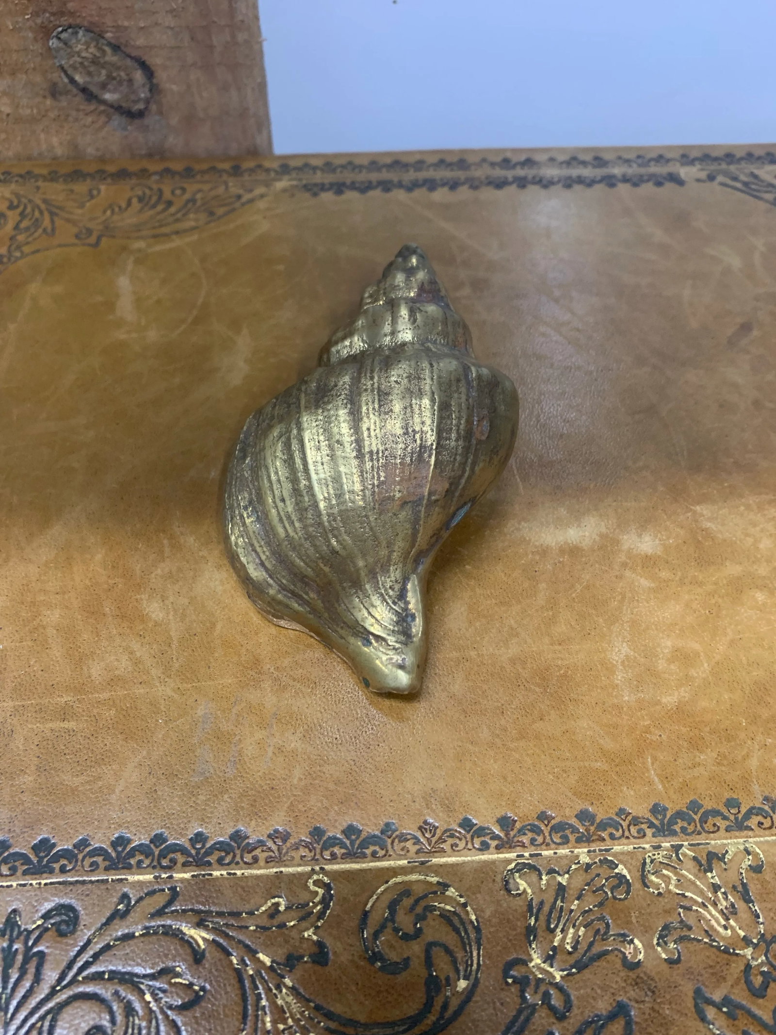 Vintage Set of 3 Brass Sea Shell Sculptures - 11