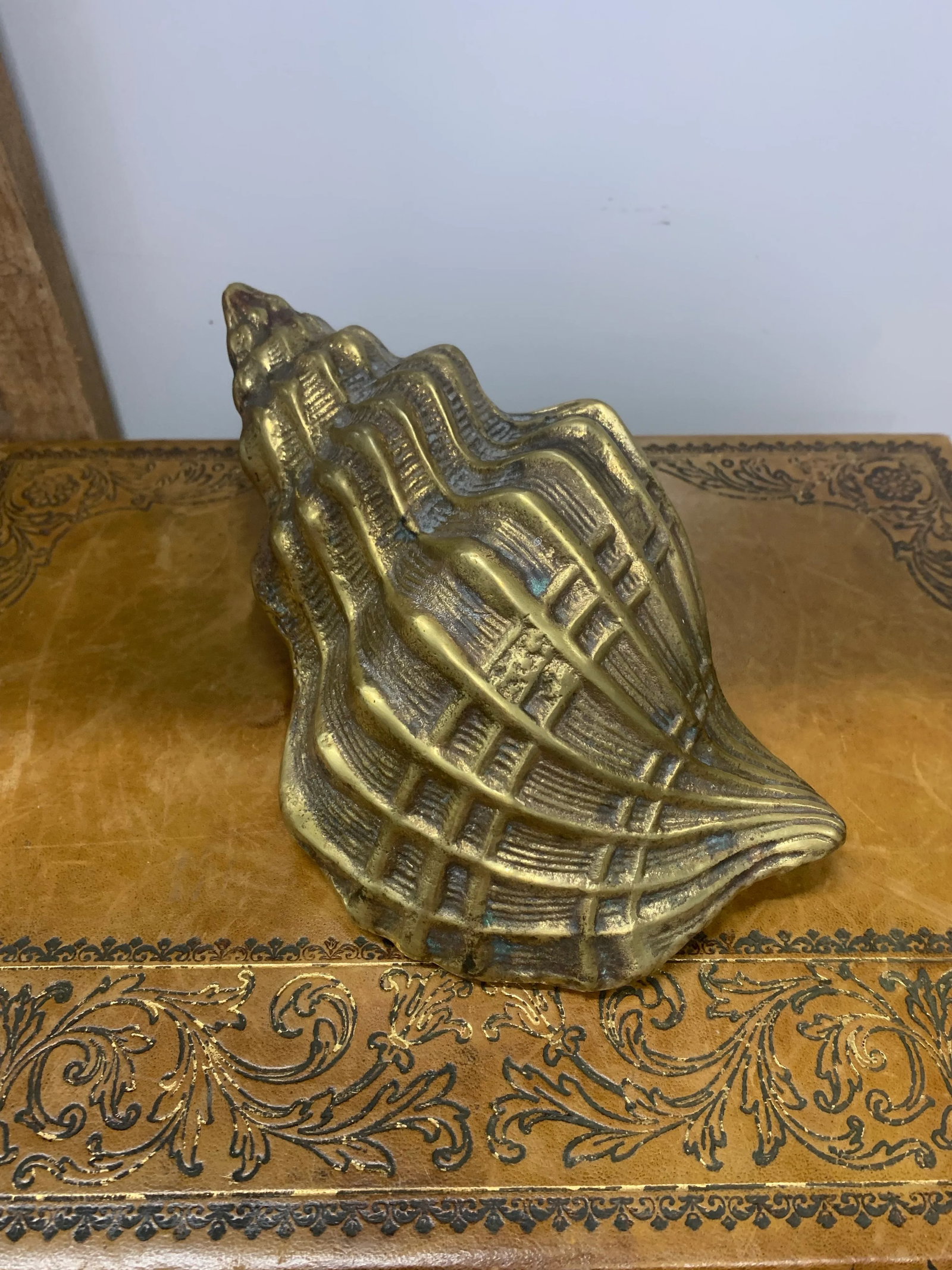 Vintage Set of 3 Brass Sea Shell Sculptures - 4