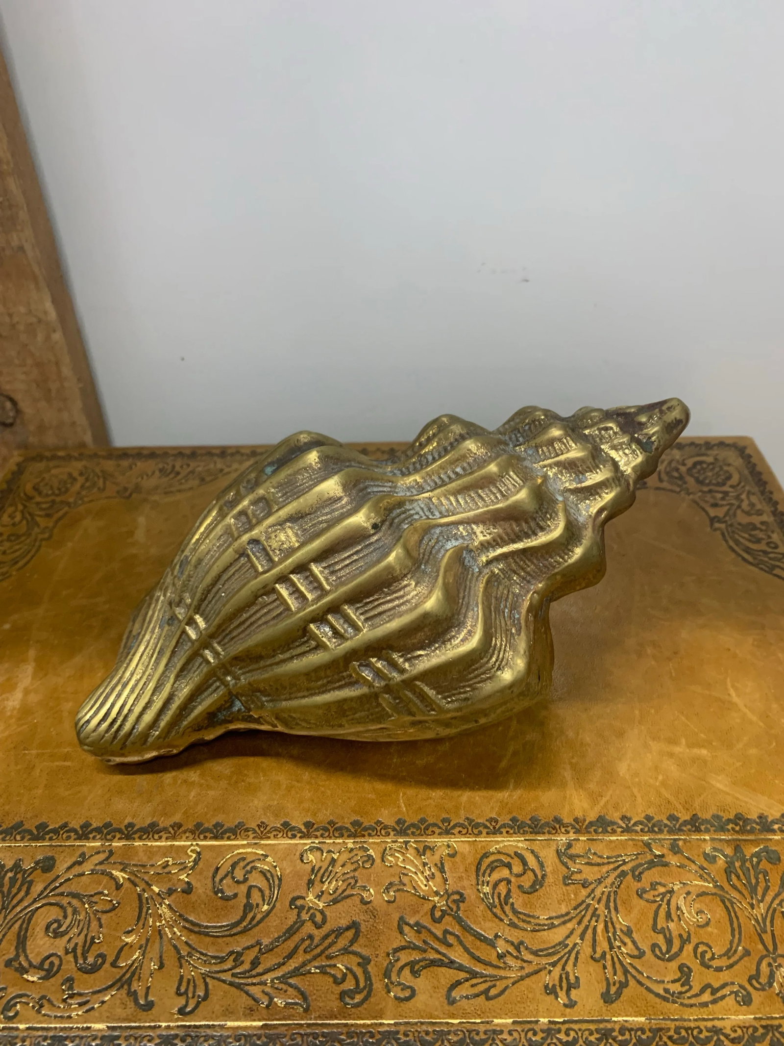 Vintage Set of 3 Brass Sea Shell Sculptures - 5