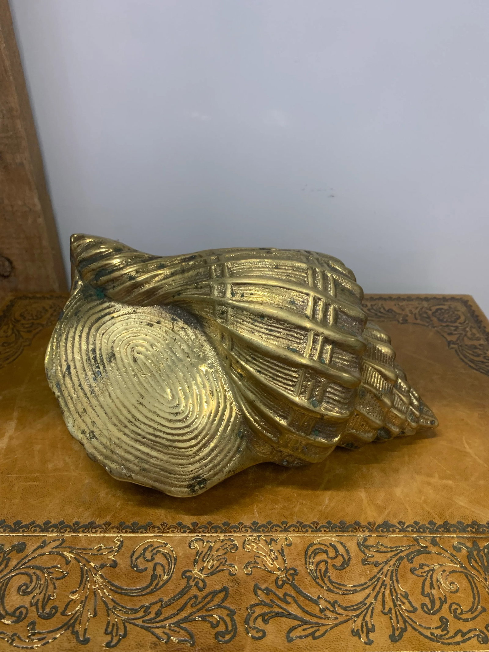 Vintage Set of 3 Brass Sea Shell Sculptures - 6