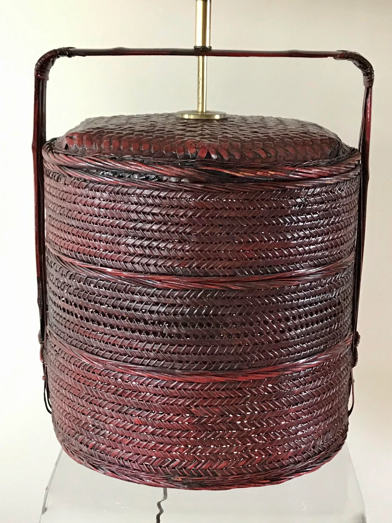 Early 20th Century Chinese Wedding Basket Lamp - 3