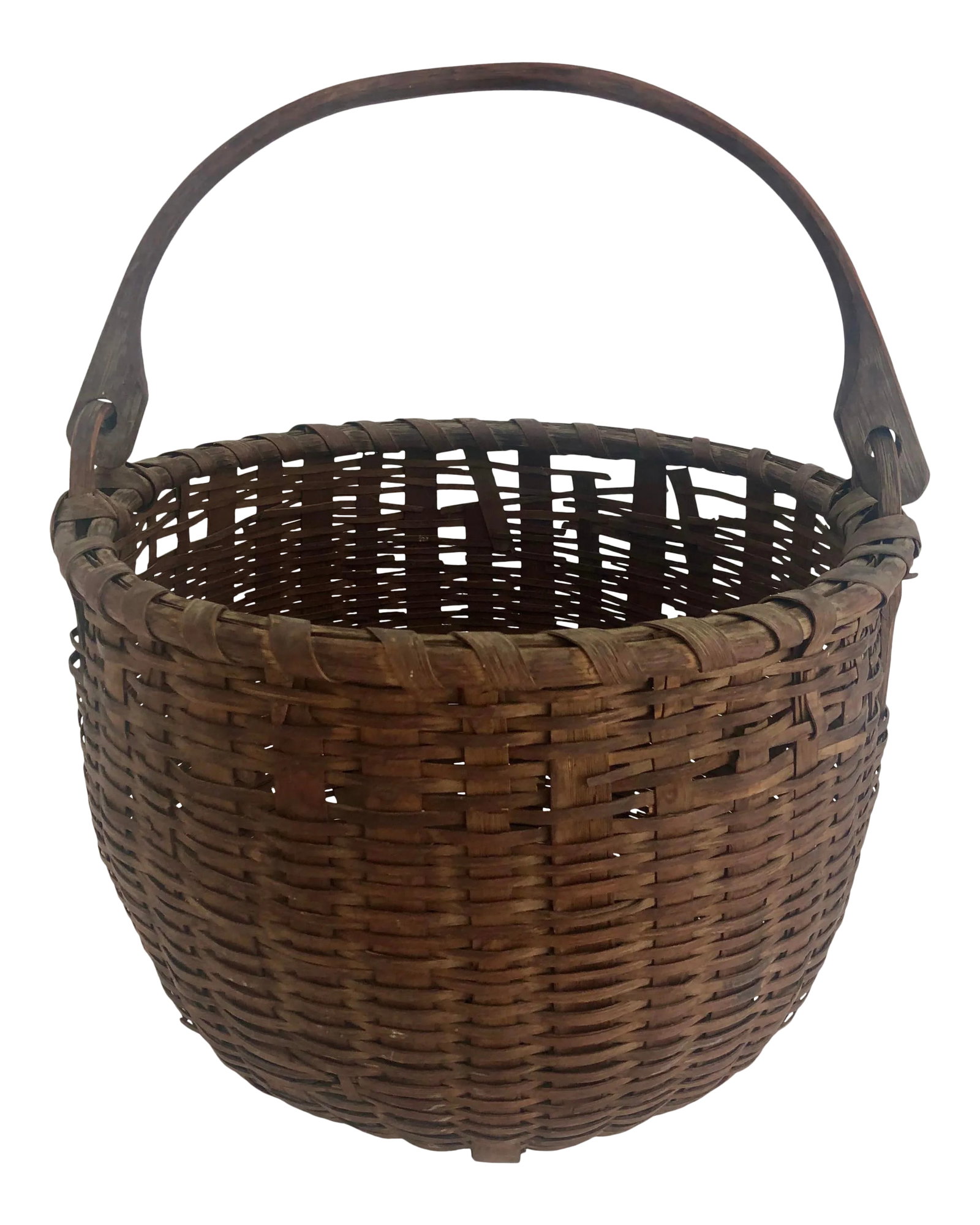 Antique New England Swing Handle Basket (1 of 9)
