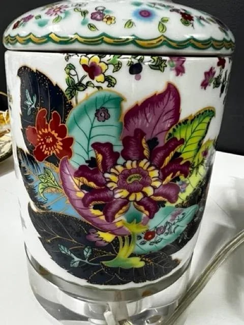 Crystal Tobacco Leaf Jar Lamp - 3