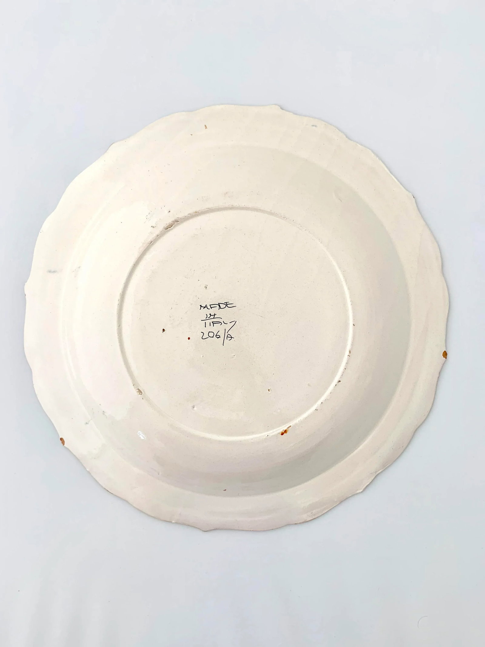 Vintage Italian Ceramic Hand Painted Botanical Serving Tray - 5