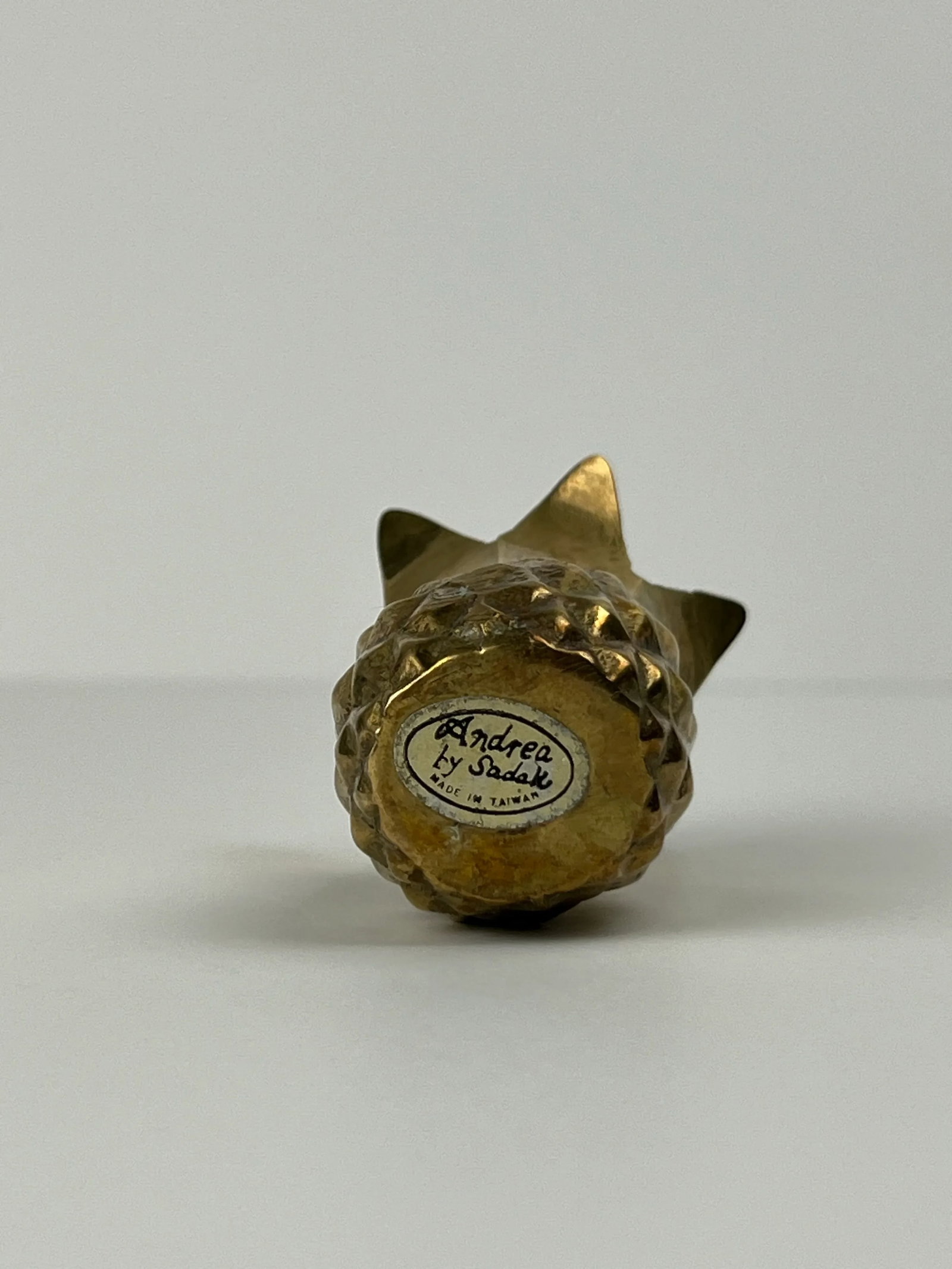 Vintage Mini Brass Pineapple Candle Holder - 2